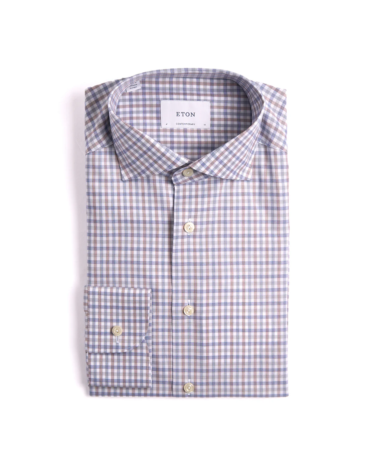 Three Colour Check Contemporary Shirt