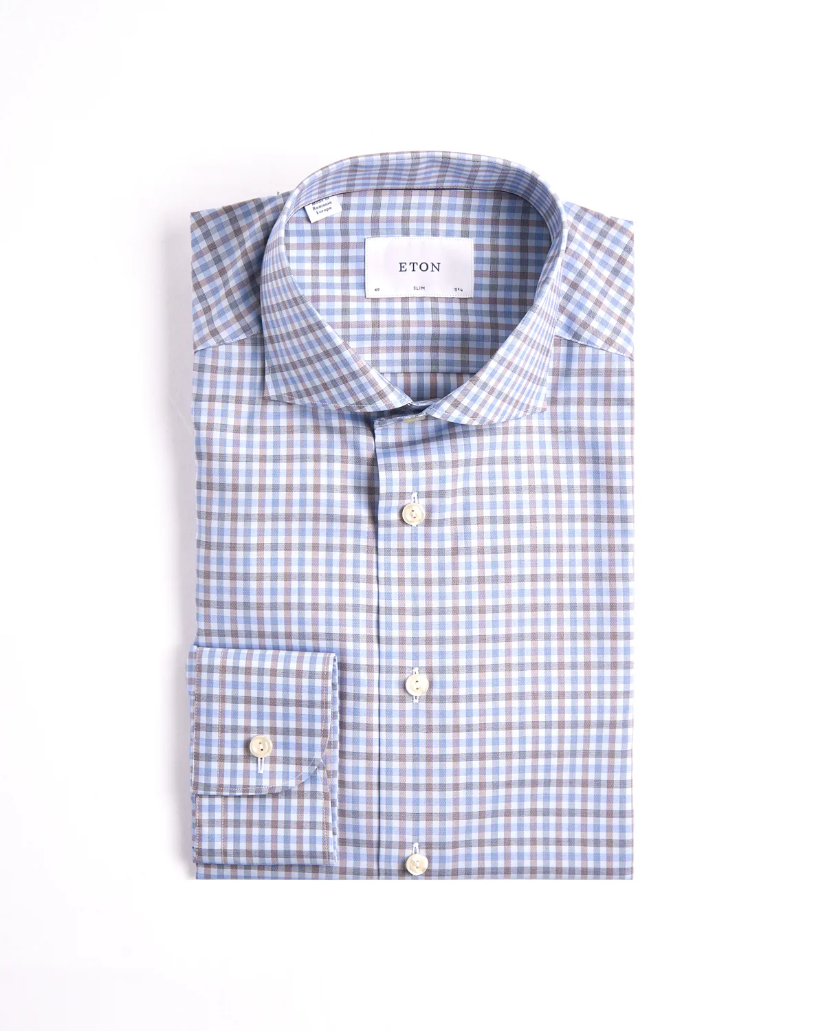 Three Colour Check Slim Shirt