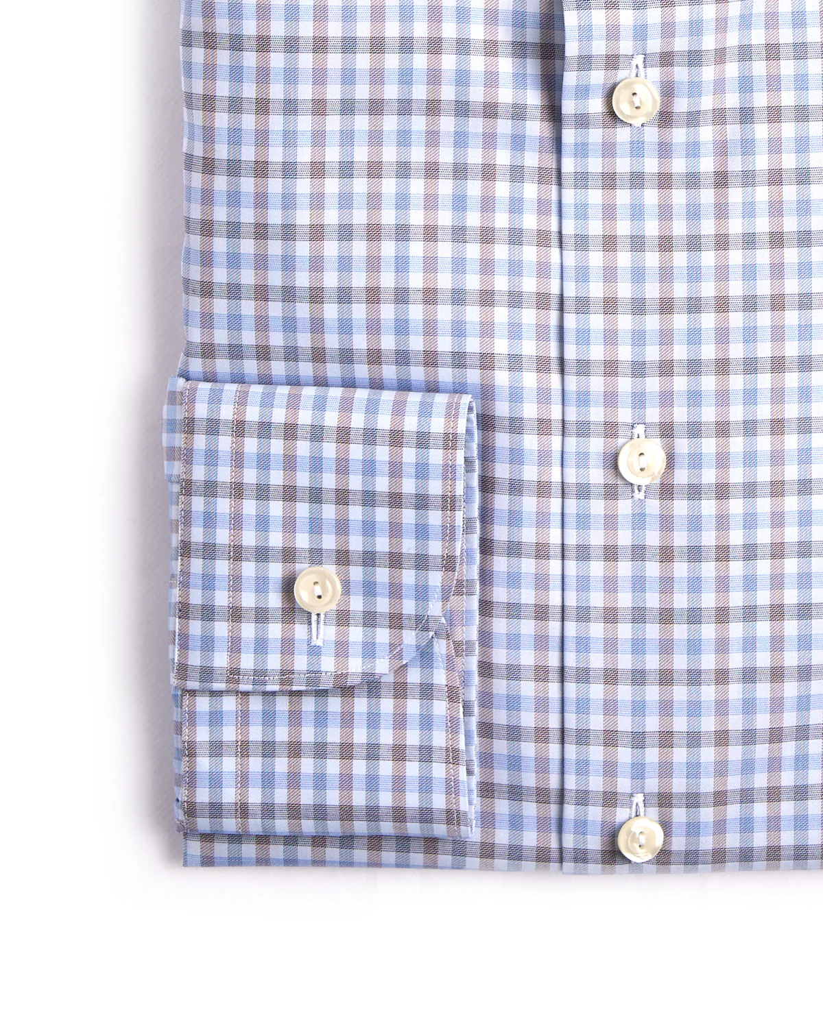 Three Colour Check Slim Shirt - Image 3