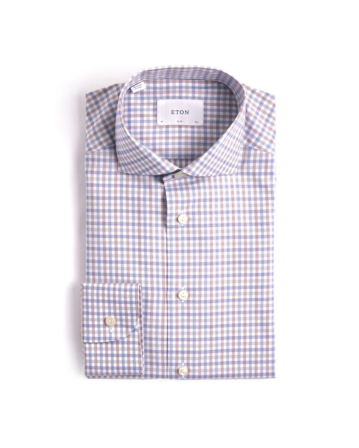 Three Colour Check Slim Shirt