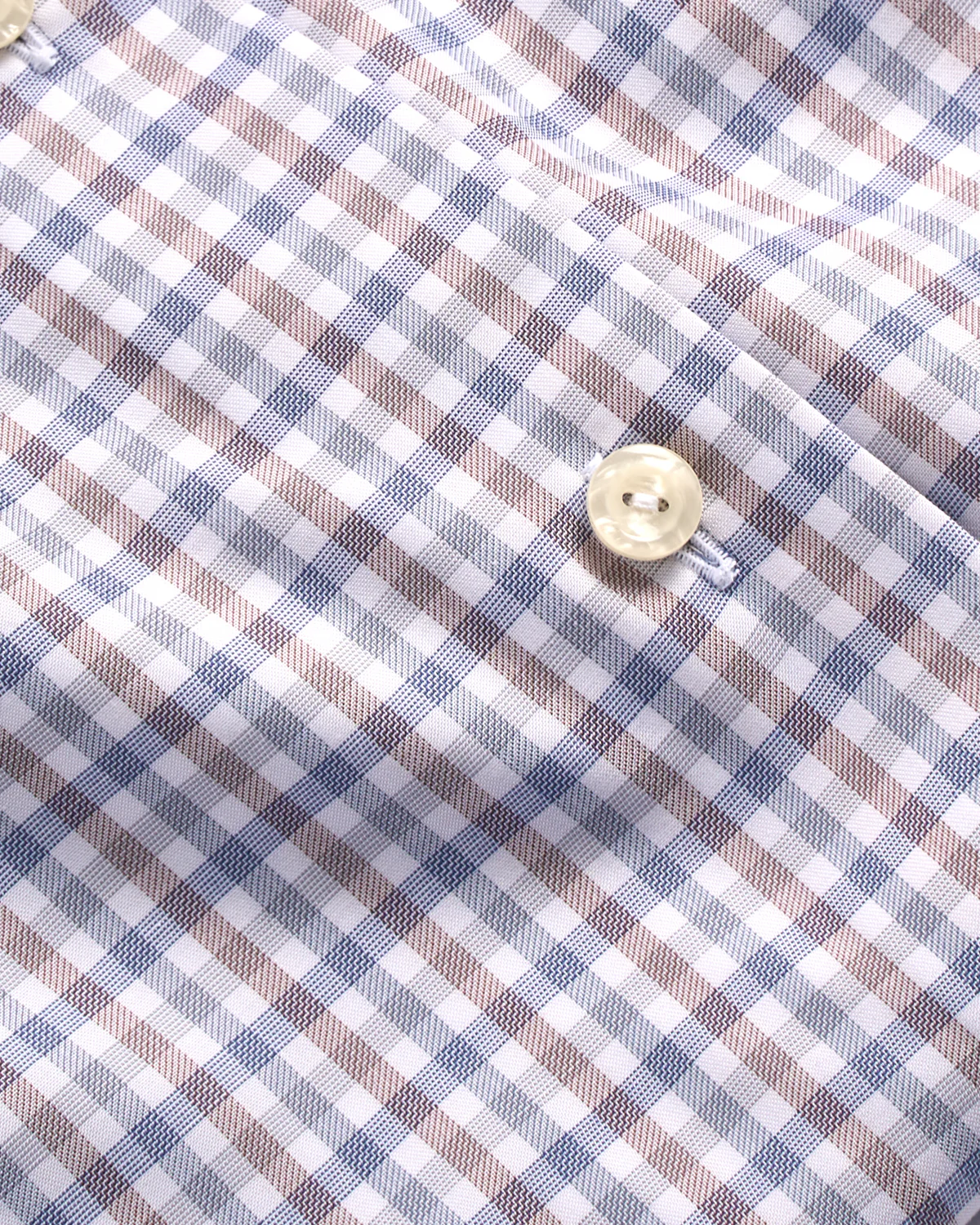 Three Colour Check Slim Shirt - Image 4