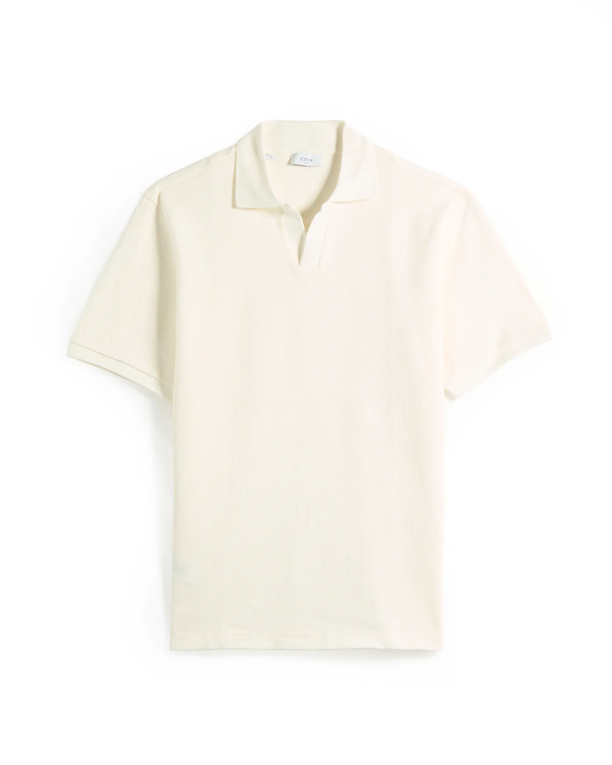 Waffle Weave Johnny Collar Polo