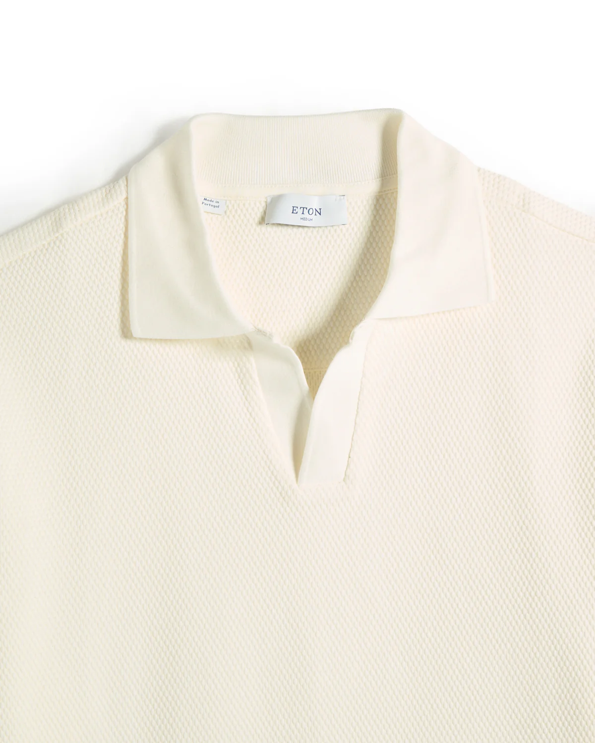 Waffle Weave Johnny Collar Polo - Image 2