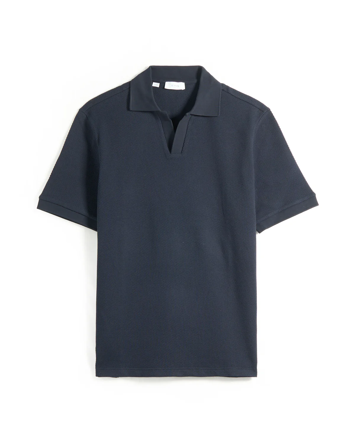 Waffle Weave Johnny Collar Polo