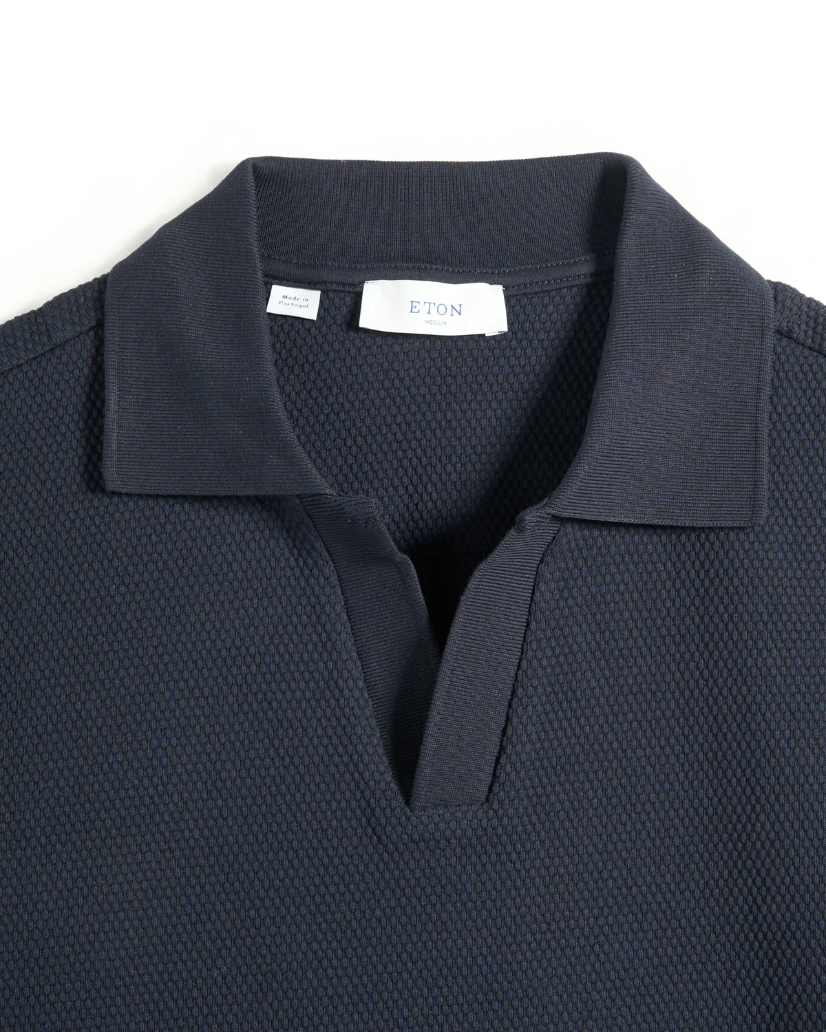 Waffle Weave Johnny Collar Polo - Image 2