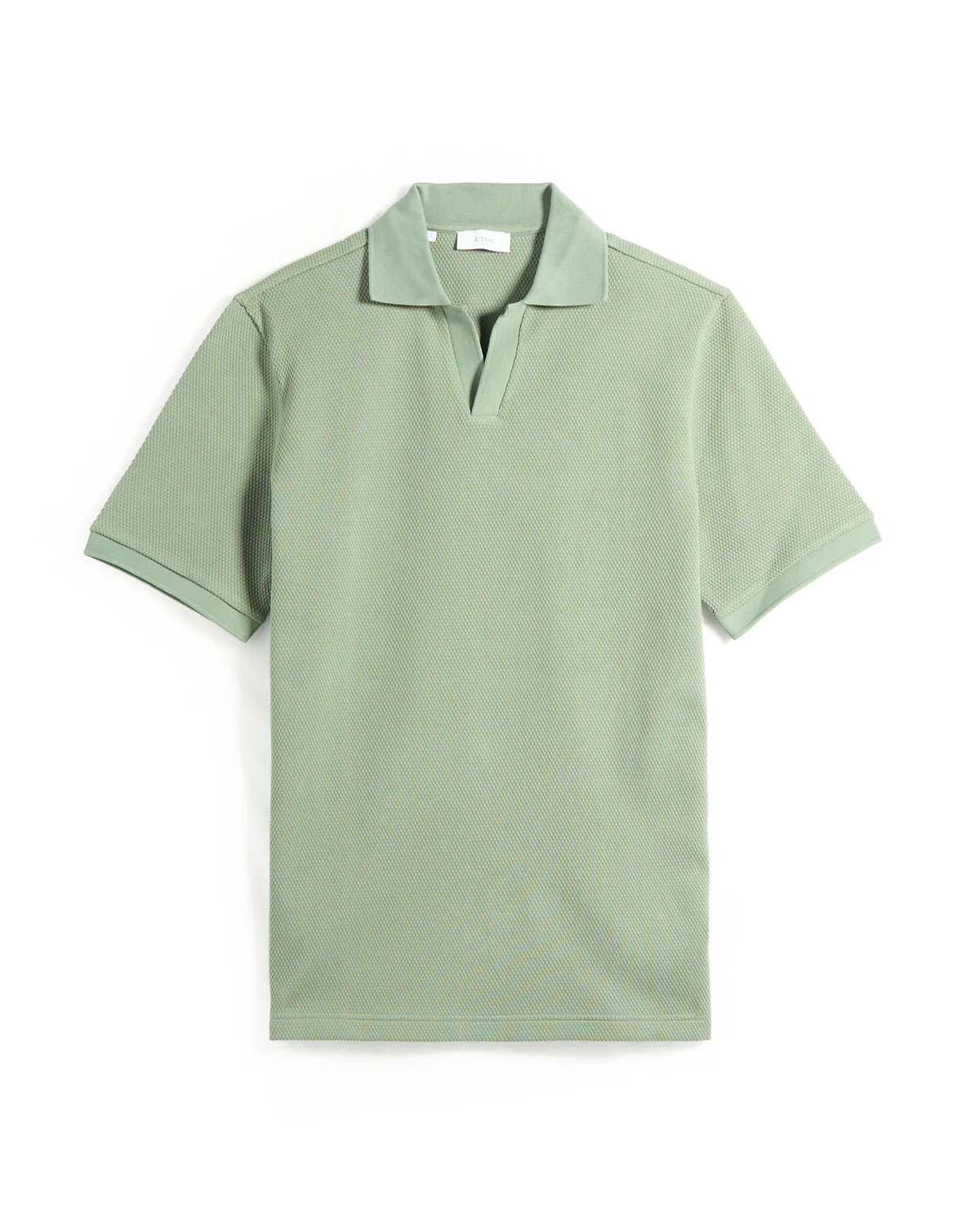 Waffle Weave Johnny Collar Polo