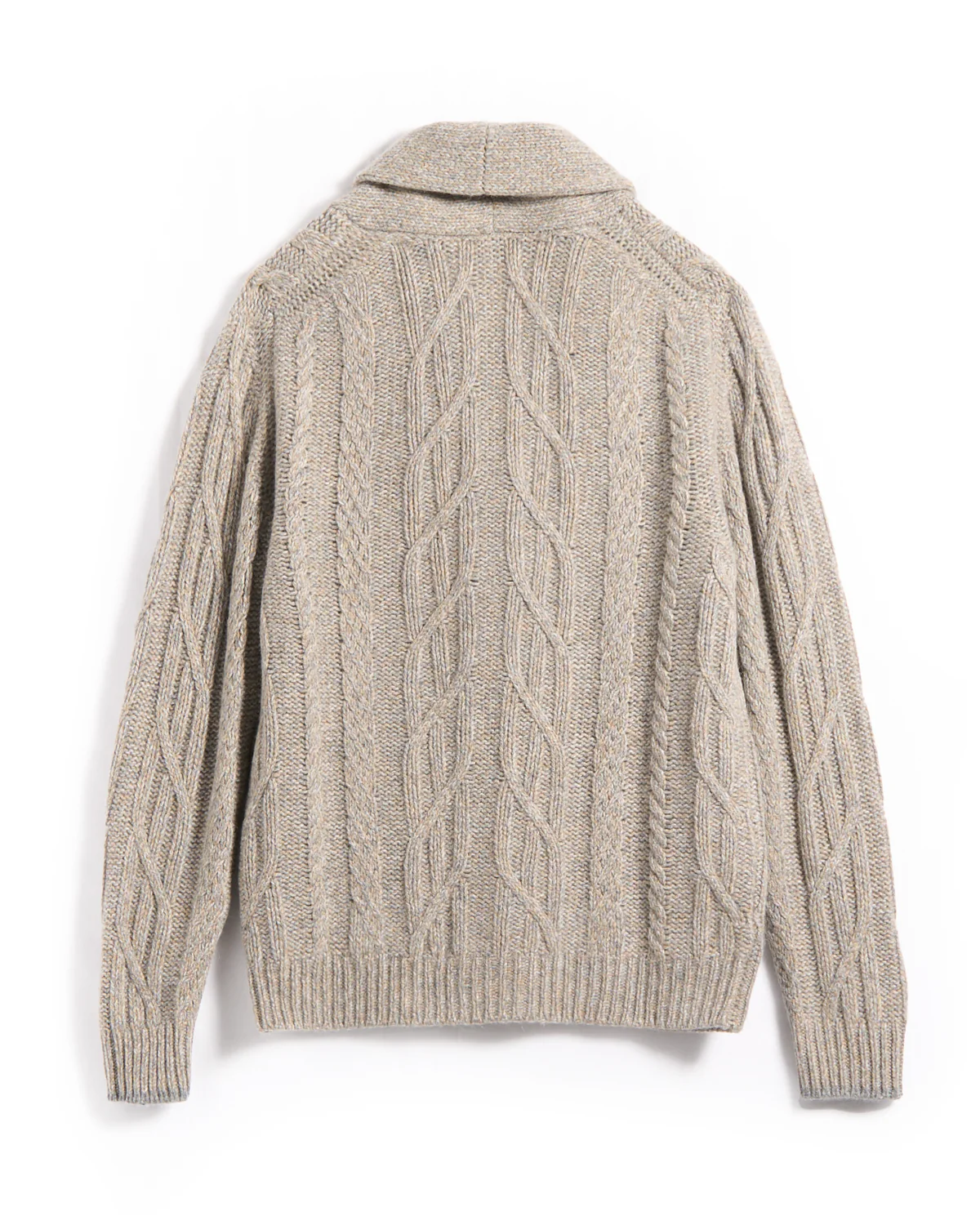 Baby Alpaca Cable Knit Grandpa's Cardigan - Image 3