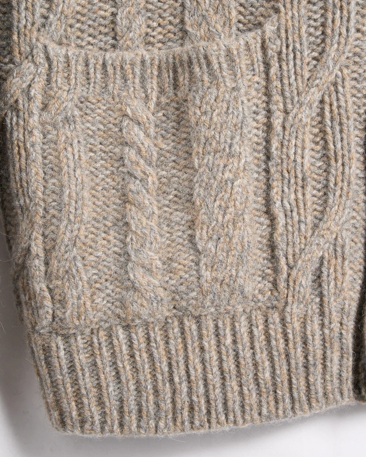 Baby Alpaca Cable Knit Grandpa's Cardigan - Image 6