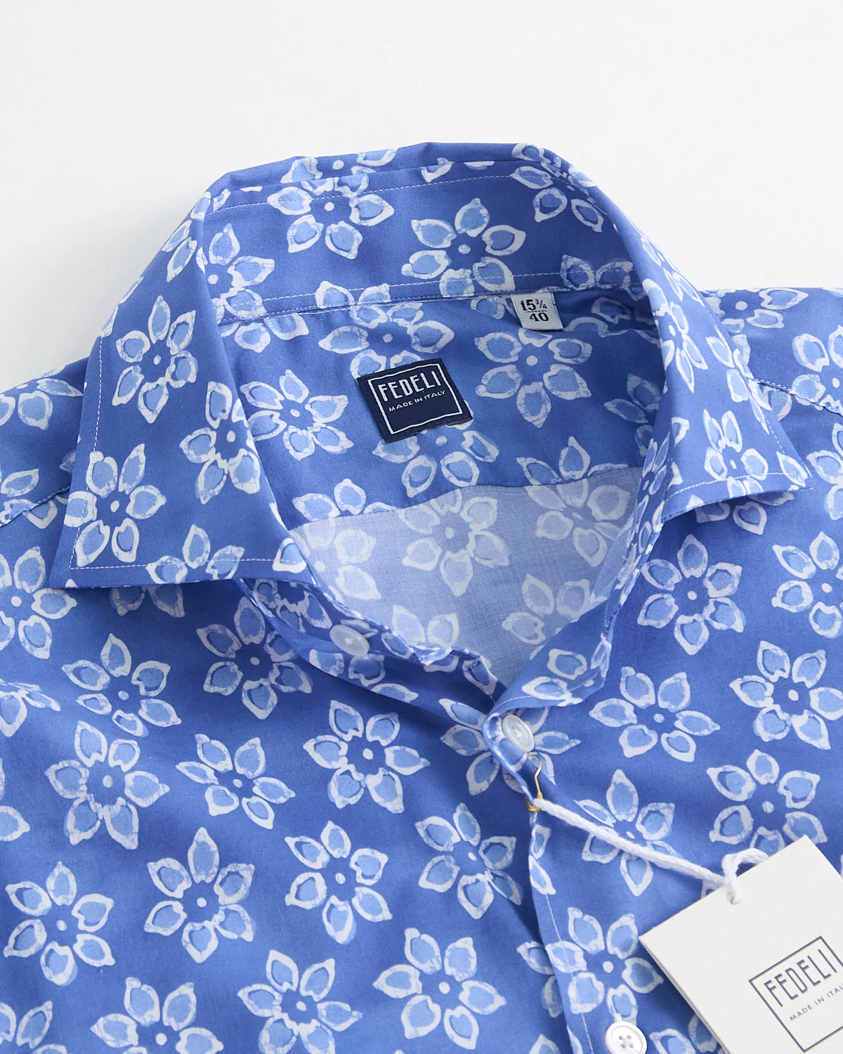 Floral Print Cotton Stretch Shirt - Image 5