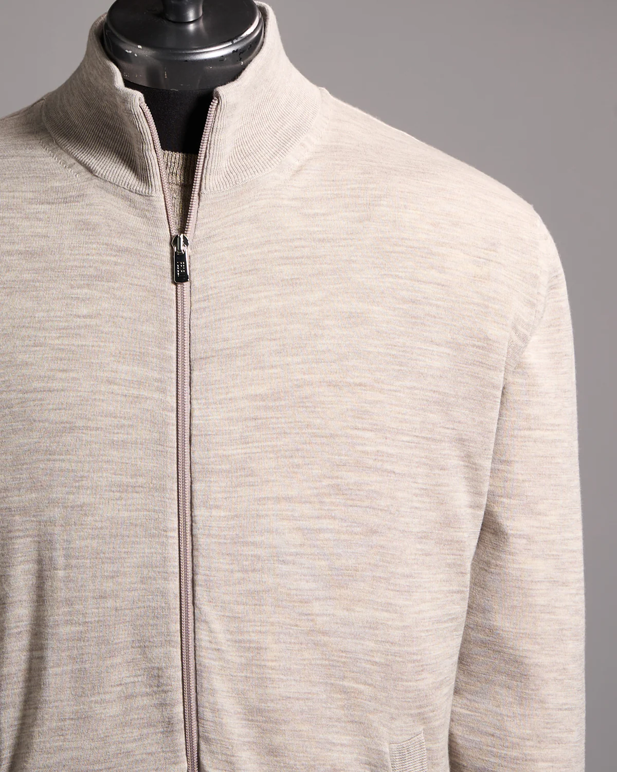 Paros Ultralight Lined Wool Bomber Sweater - Image 2