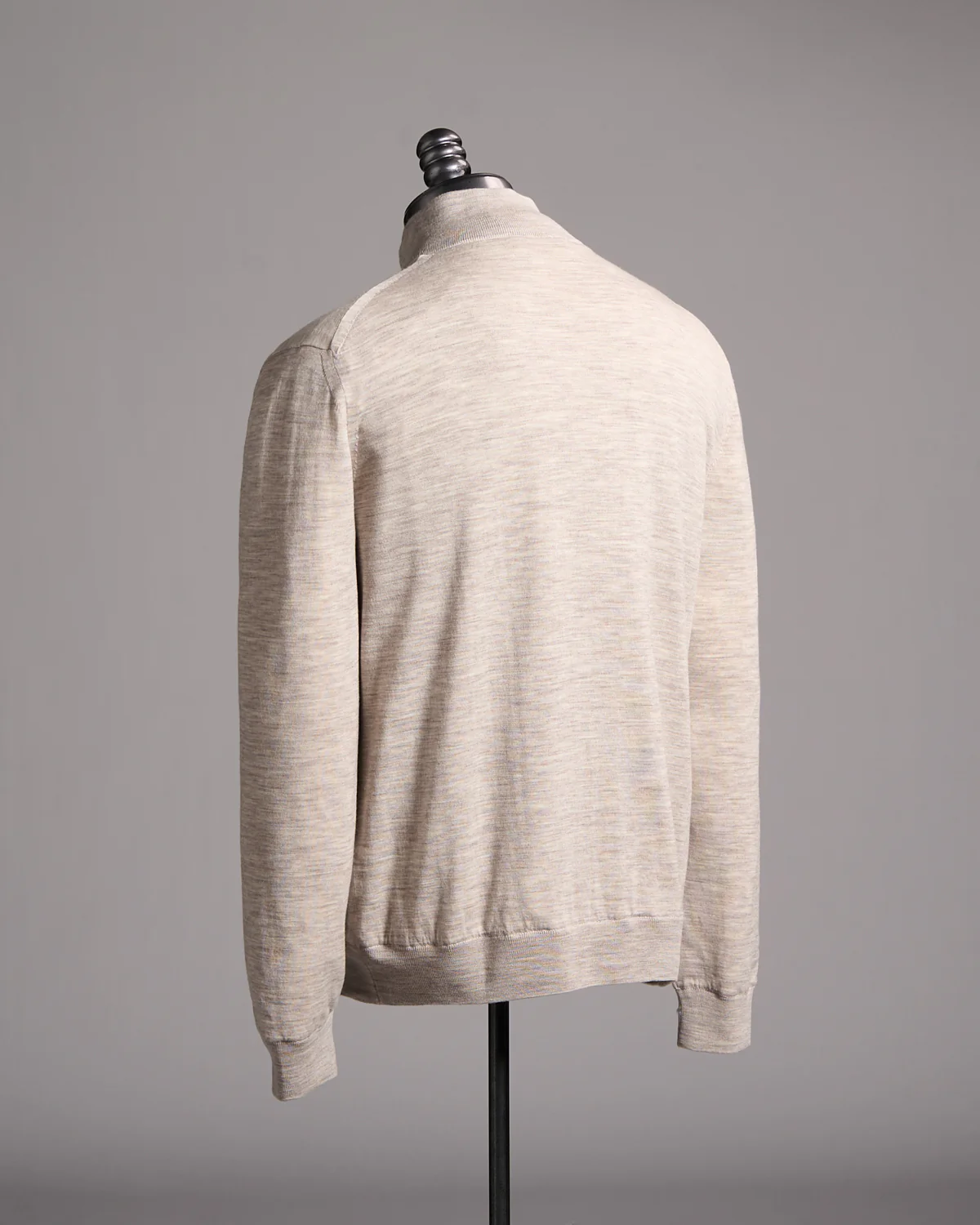 Paros Ultralight Lined Wool Bomber Sweater - Image 4