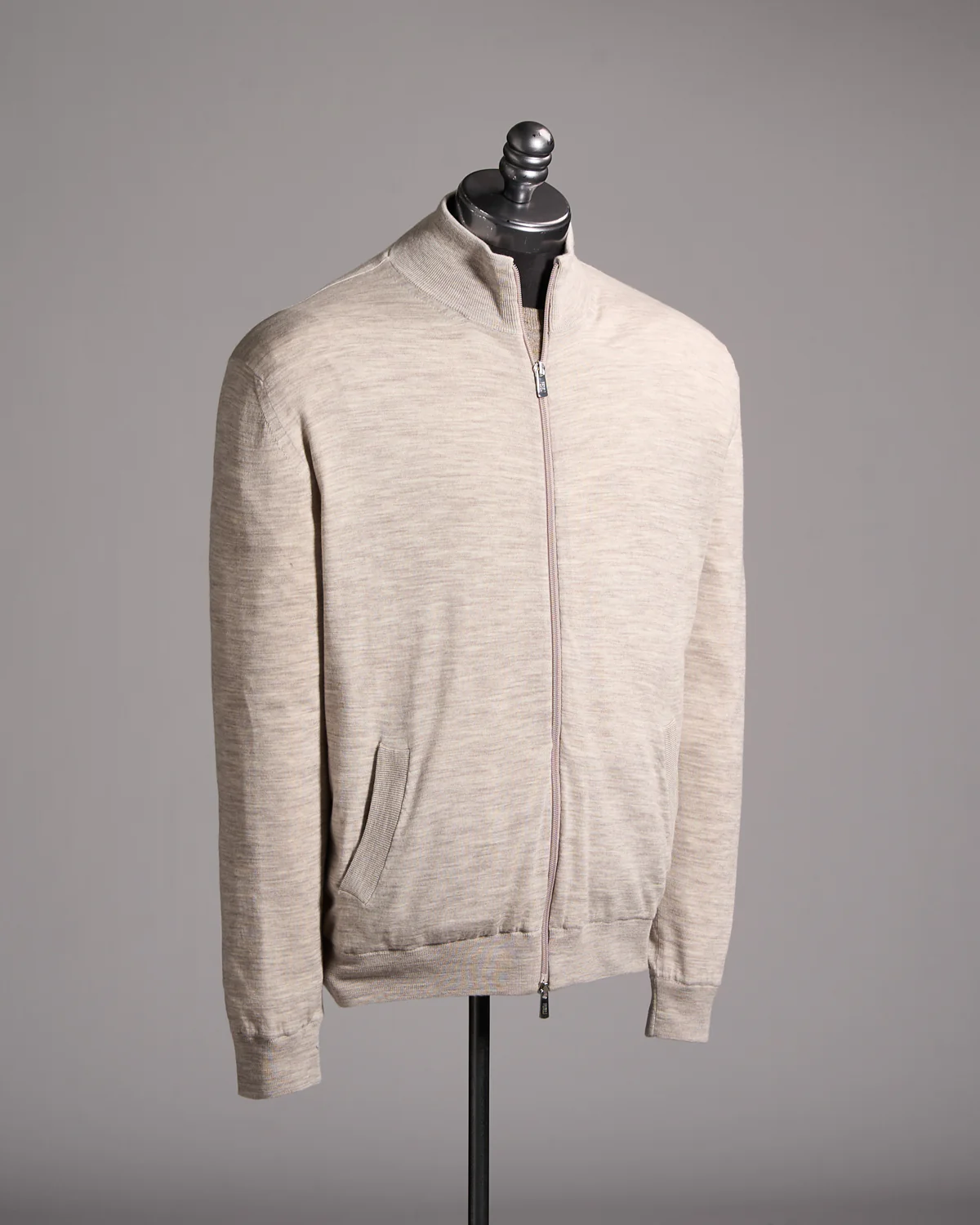Paros Ultralight Lined Wool Bomber Sweater - Image 6