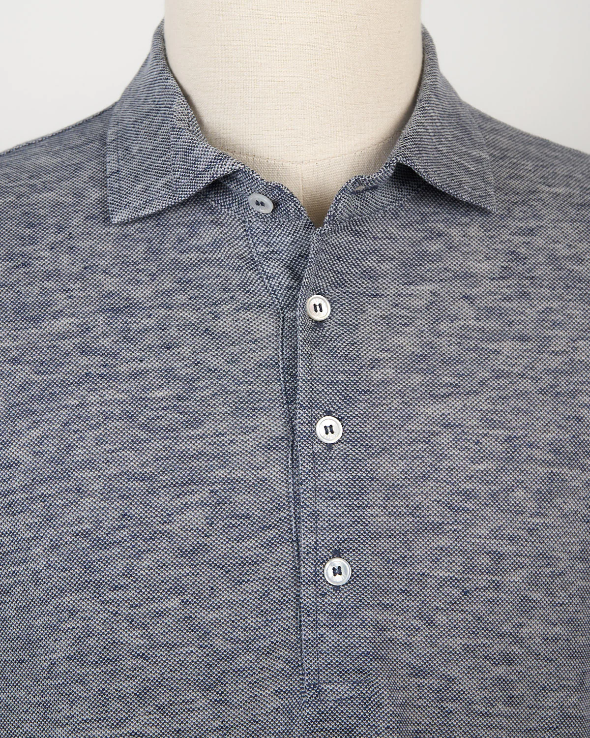 Quattro Piquet Lino Melange Polo - Image 2