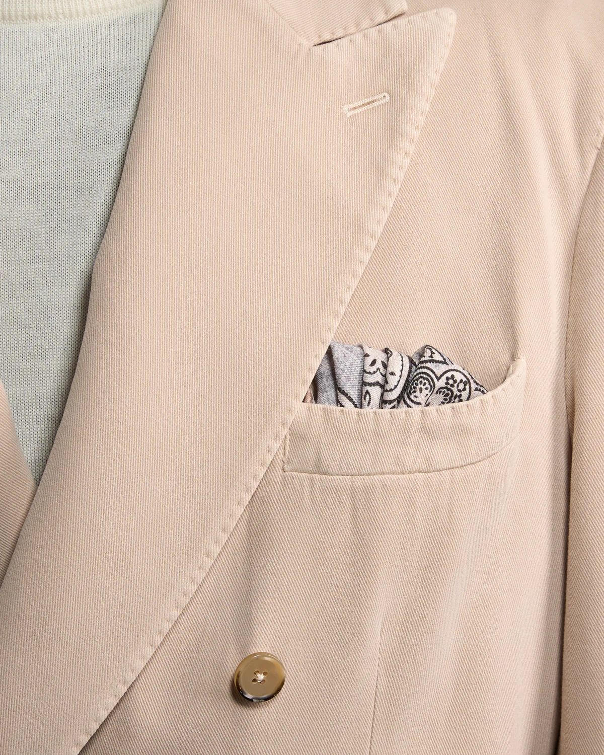 Super Soft Drill Cotton Double Breasted Blazer - Image 5