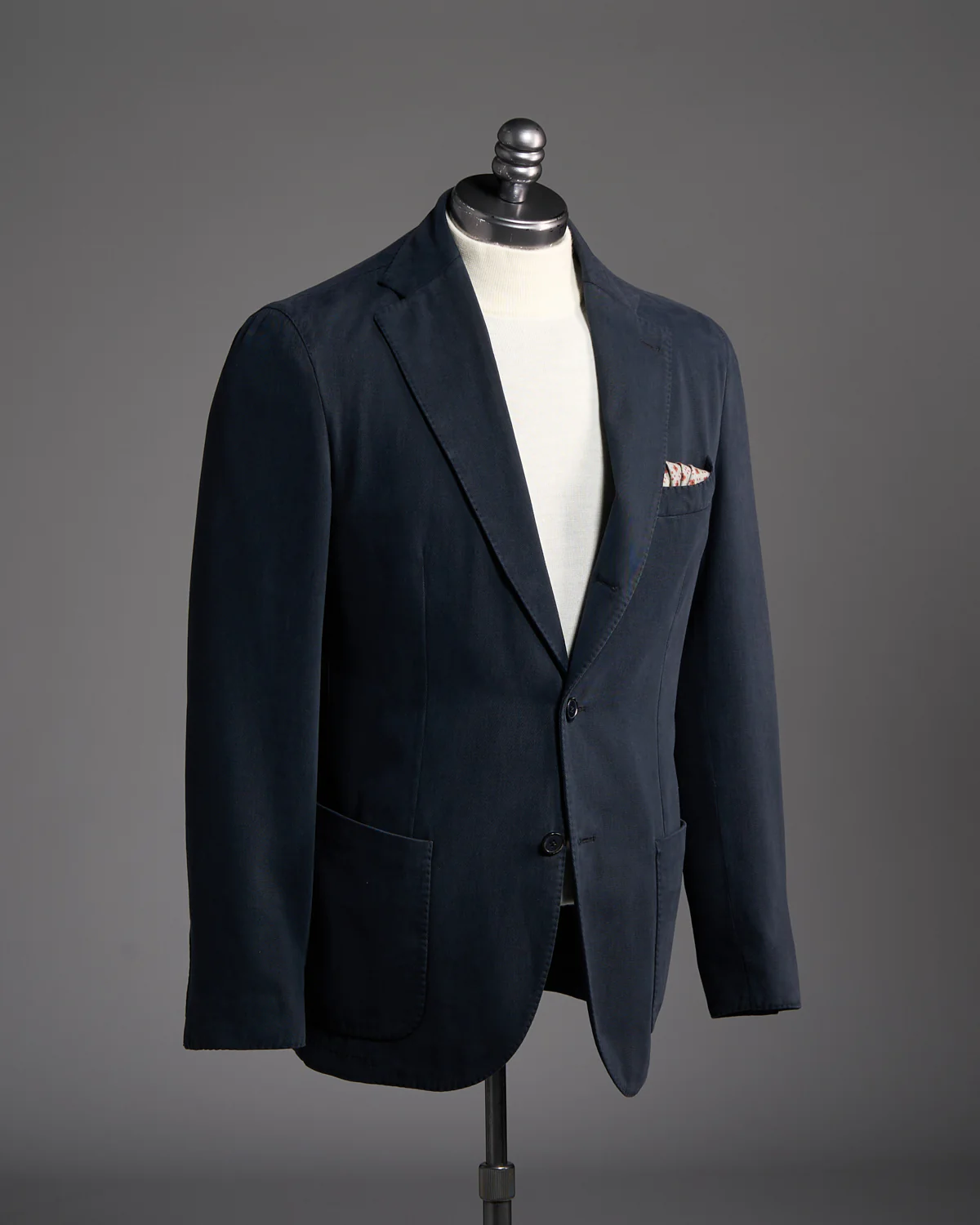 Super Soft Washed Drill Cotton Navy Blazer