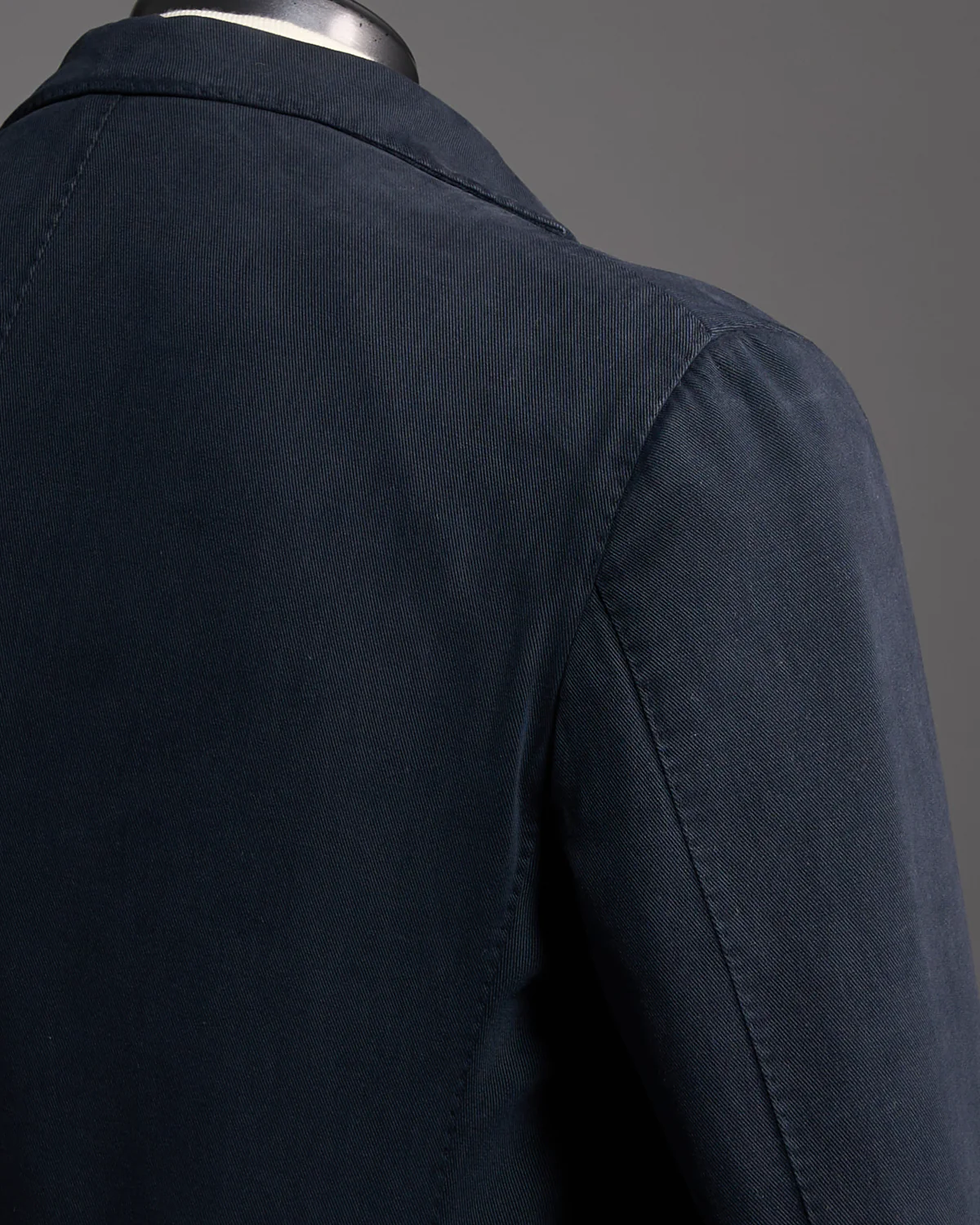 Super Soft Washed Drill Cotton Navy Blazer - Image 3