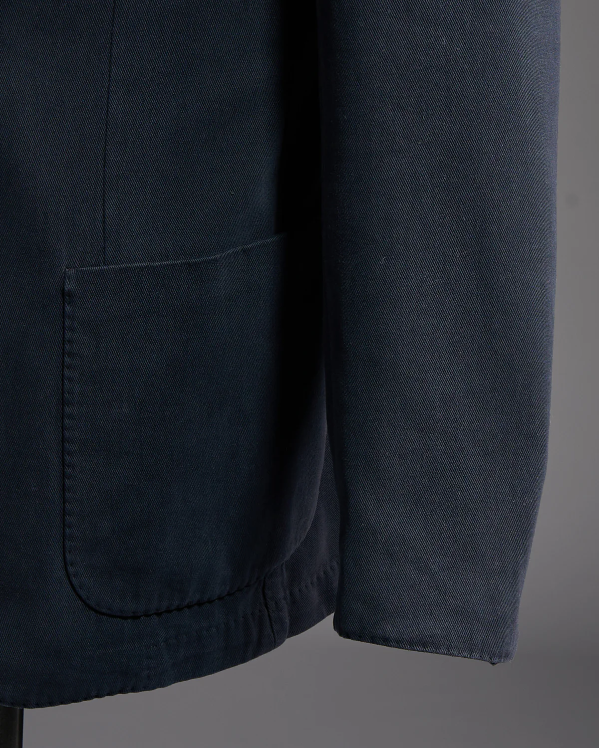 Super Soft Washed Drill Cotton Navy Blazer - Image 4