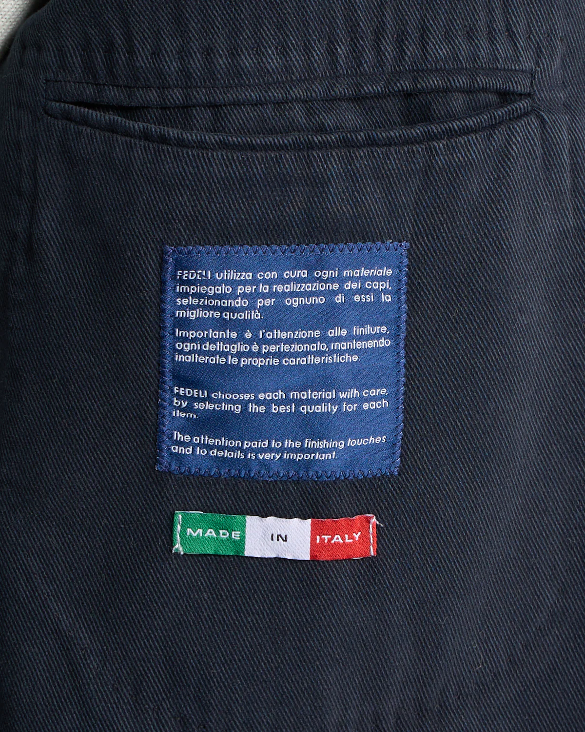 Super Soft Washed Drill Cotton Navy Blazer - Image 7