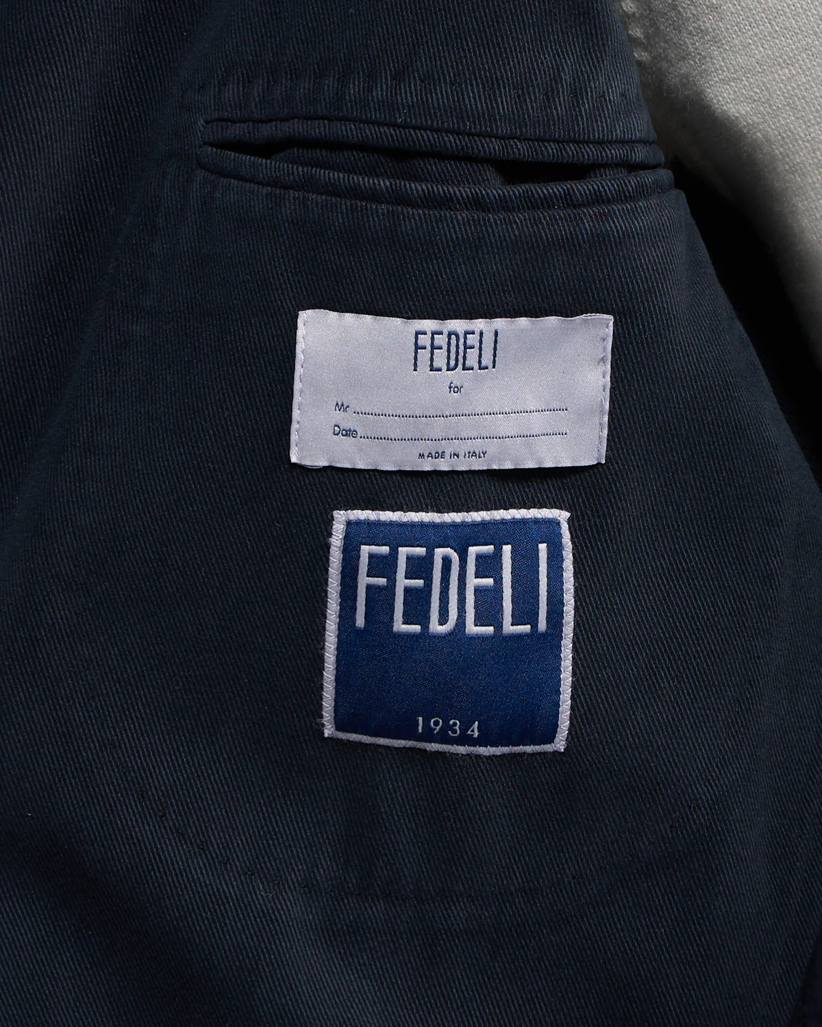 Super Soft Washed Drill Cotton Navy Blazer - Image 8