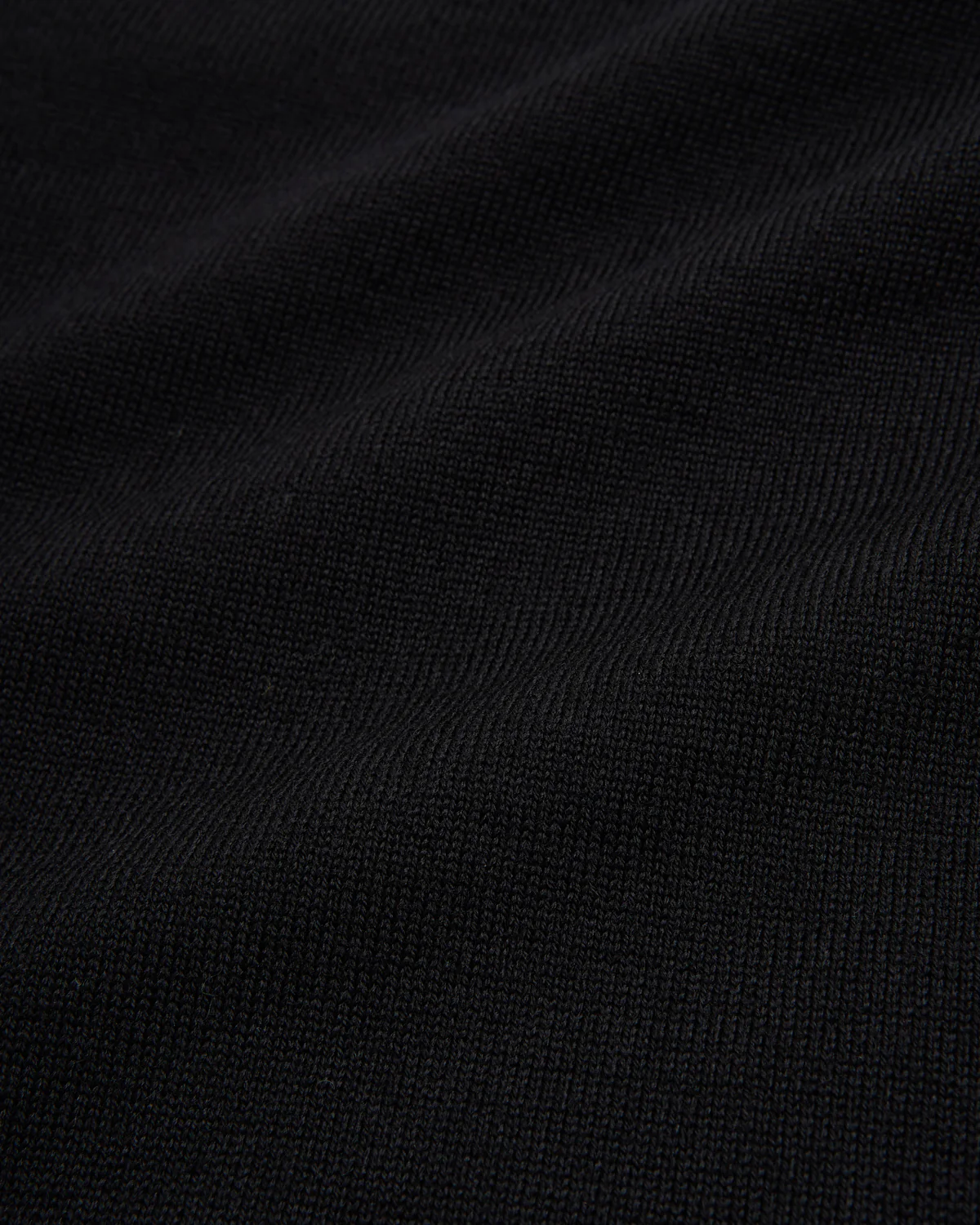 Black Extrafine Merino Wool 12 Gauge Button Cardigan - Image 6