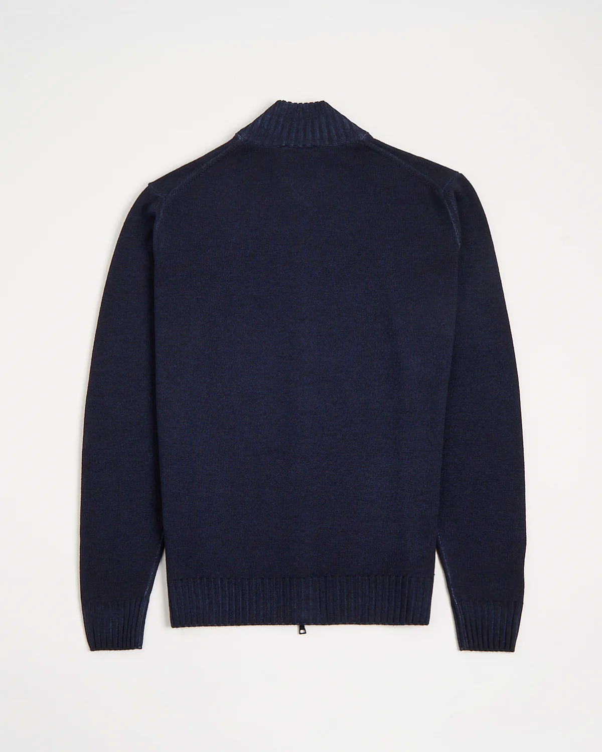 Garment Dyed Merino Wool 7 Gauge Full Zip Cardigan - Image 3