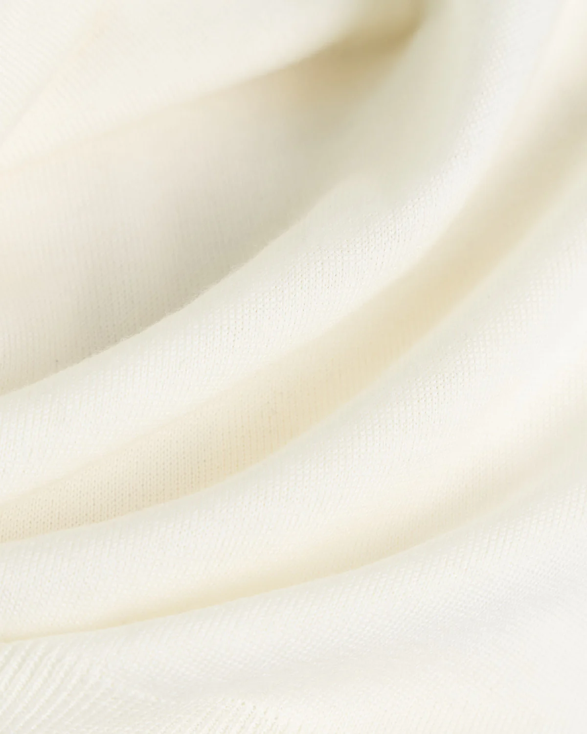 Ivory 12 Gauge Quarter Zip Wool Sweater - Image 5