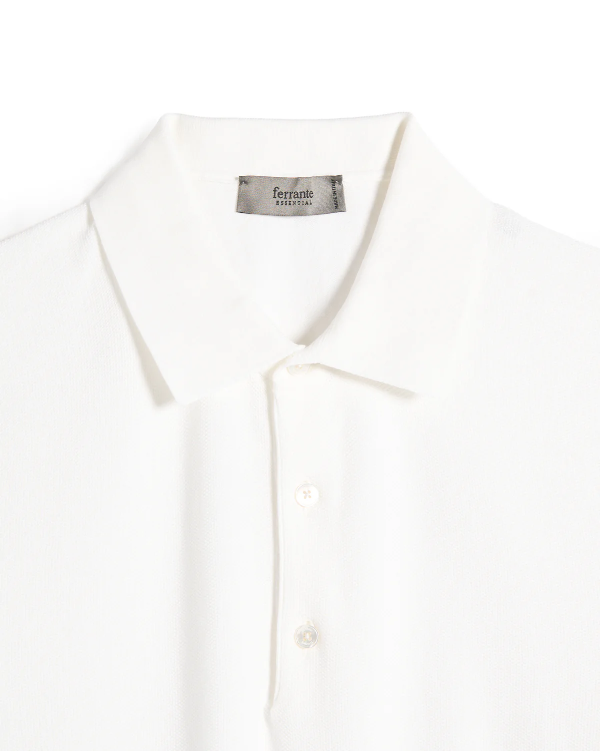 Rice Stitch Cotton Polo - Image 2