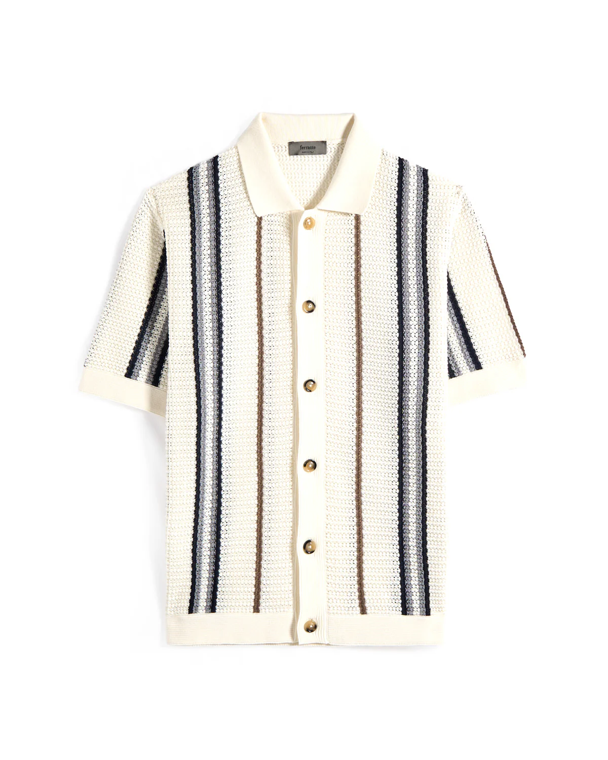 'Summer In Muskoka' Striped Knit Shirt