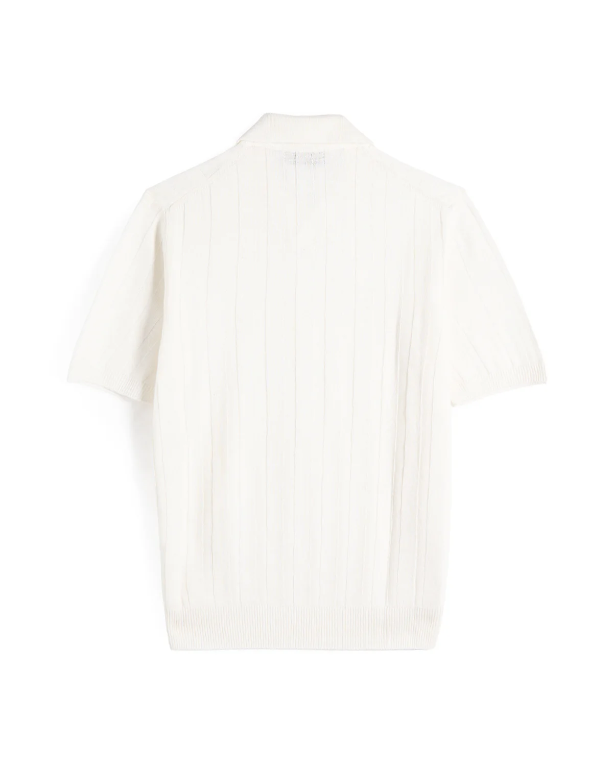 Wide Rib Cotton Johnny Collar Polo - Image 3