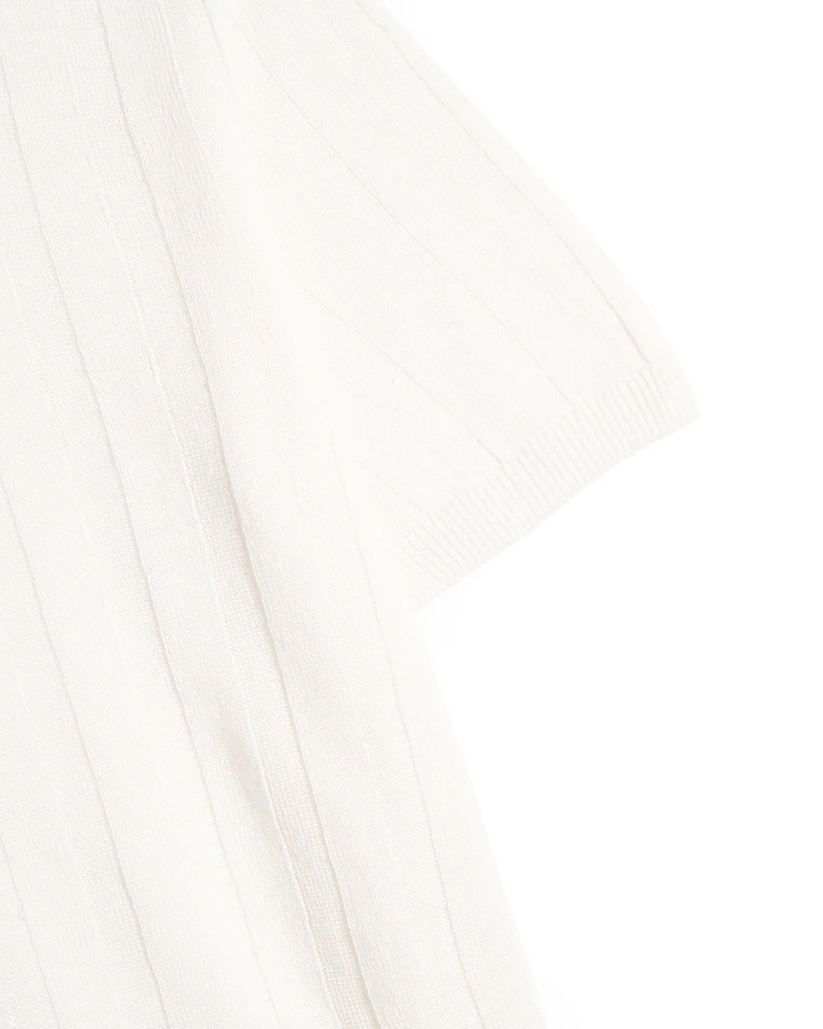 Wide Rib Cotton Johnny Collar Polo - Image 4