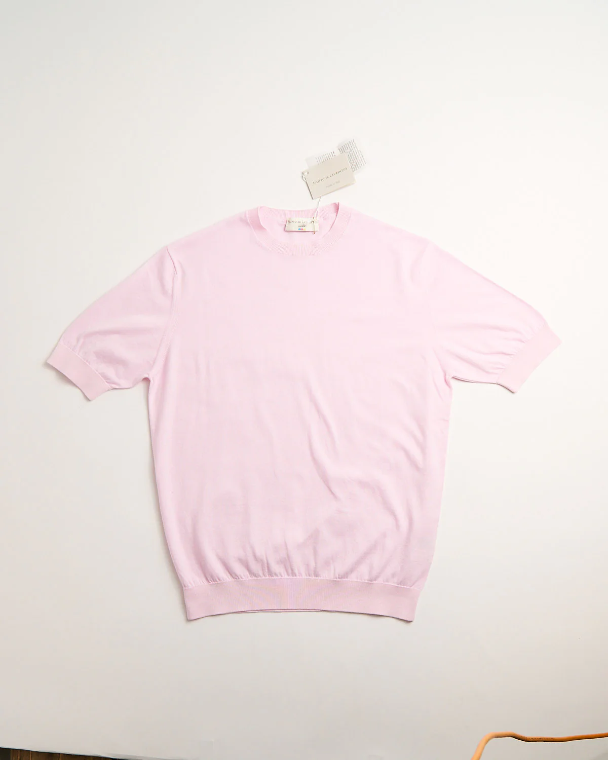 Cool Blush Vintage Wash Supima Crewneck T-Shirt