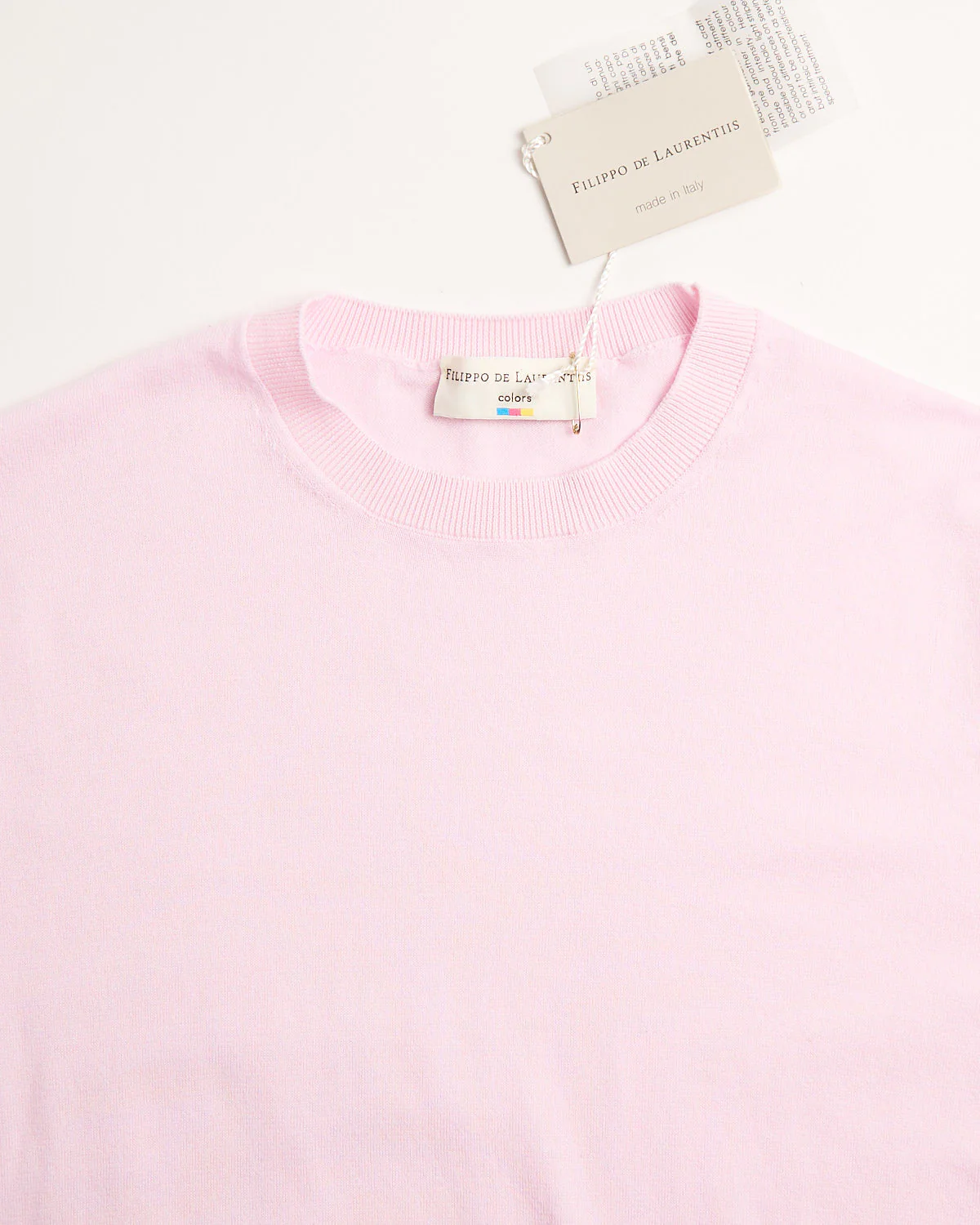 Cool Blush Vintage Wash Supima Crewneck T-Shirt - Image 5