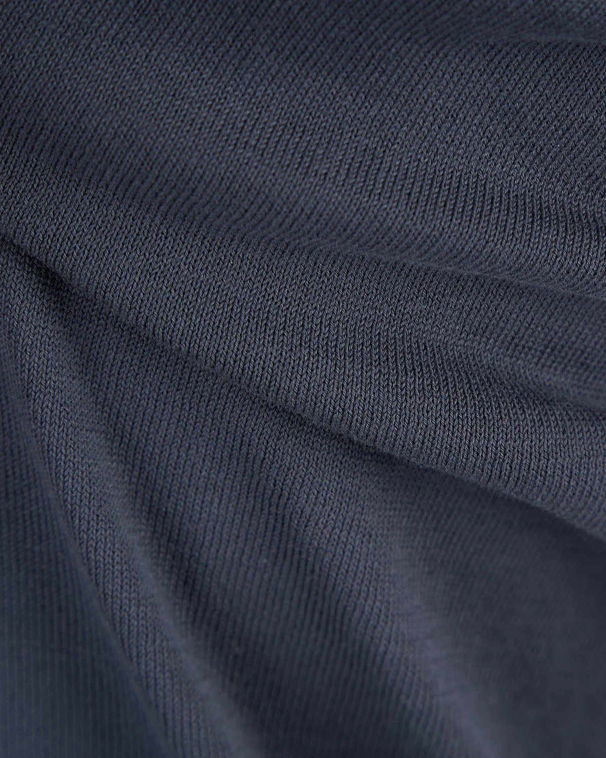 Dark Grey Straight Bottom Fine Knit Long Sleeve Crewneck - Image 5