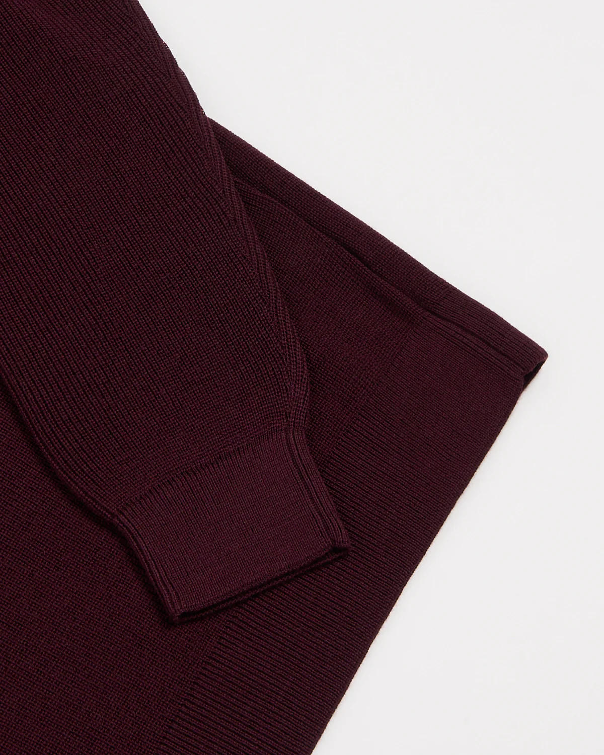 Liquid Jersey Wool Elevated Long Sleeve Polo - Image 4