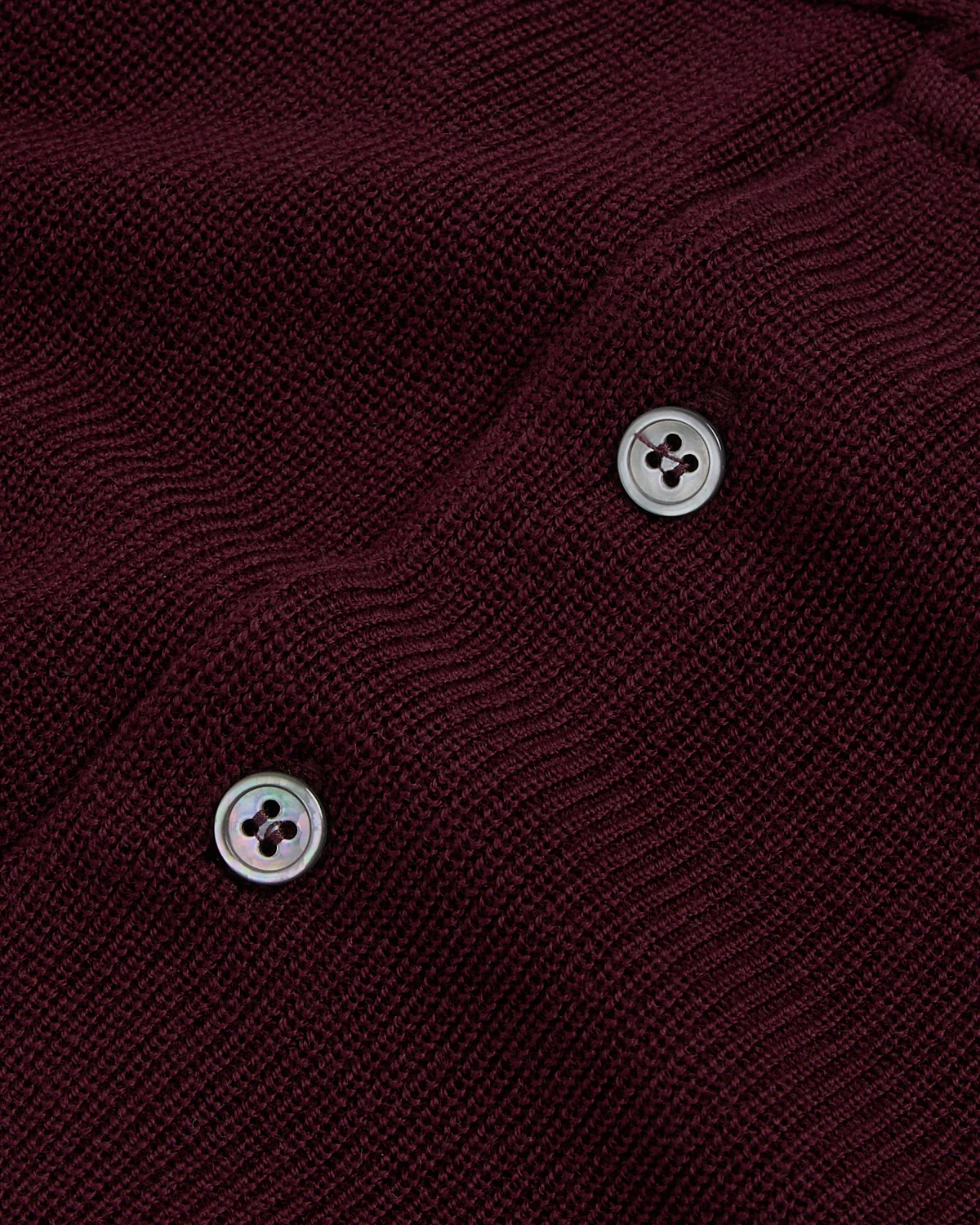 Liquid Jersey Wool Elevated Long Sleeve Polo - Image 5