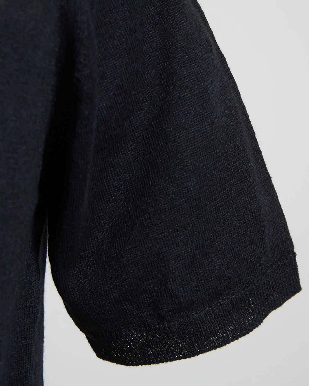 Liquid Linen & Cotton Standup Collar Polo Shirt - Image 7
