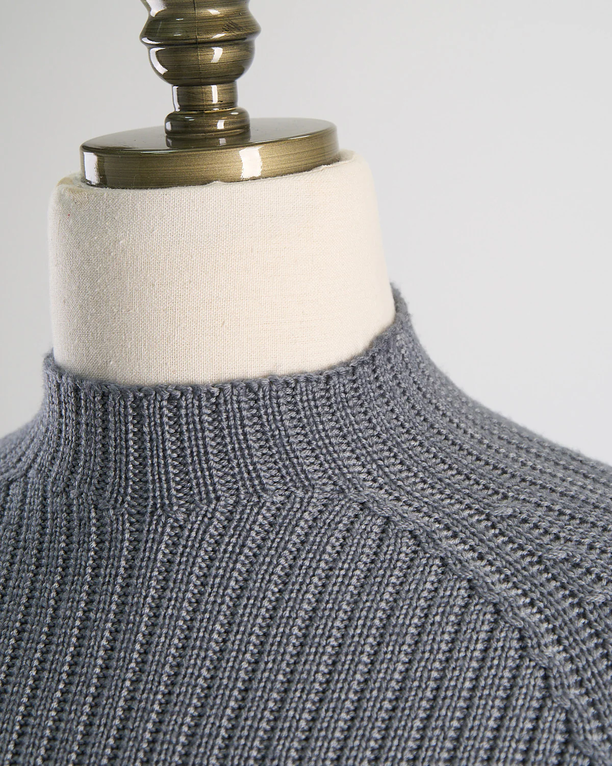 Ribbed Cable Mock Neck Sweater - Image 2
