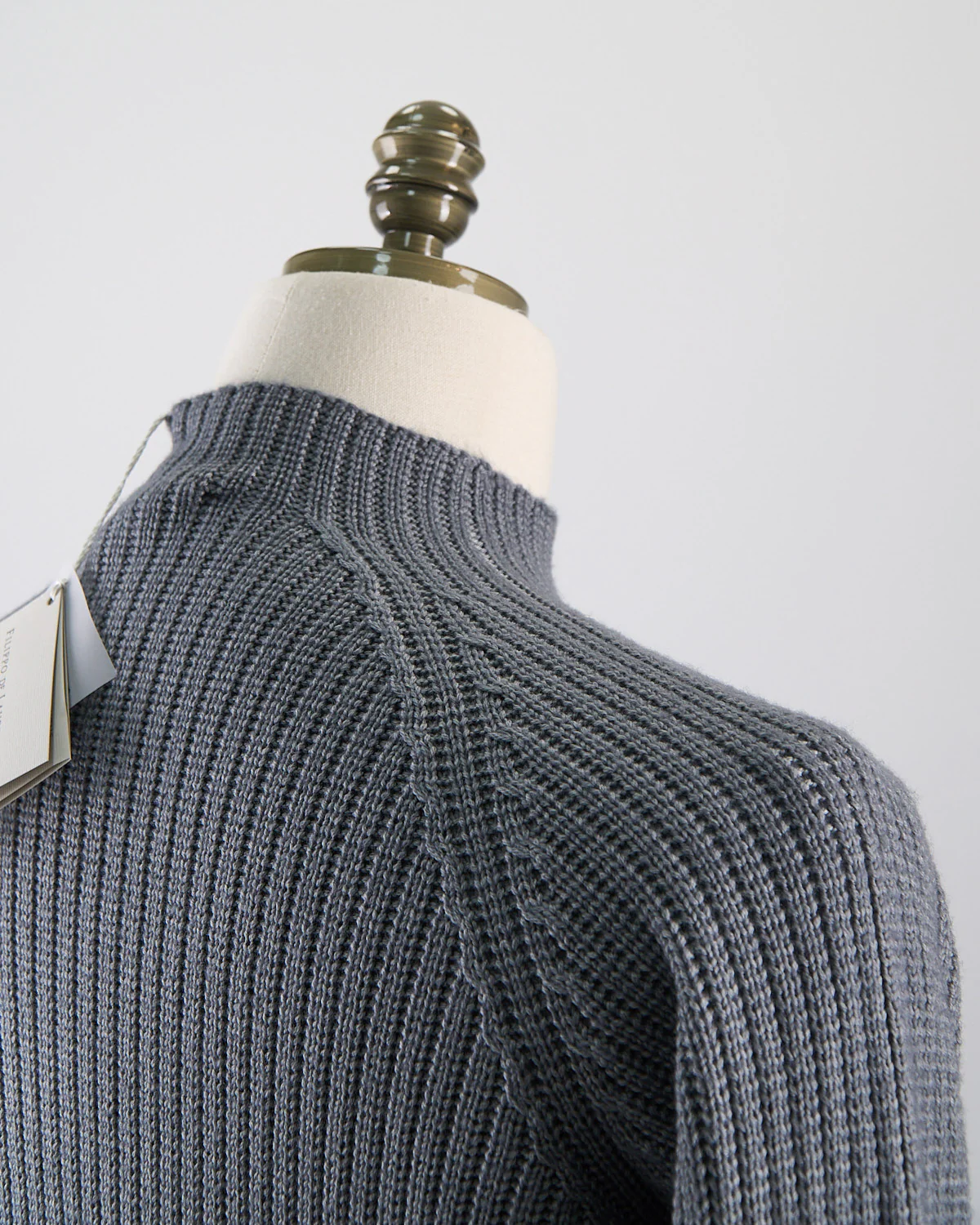 Ribbed Cable Mock Neck Sweater - Image 4