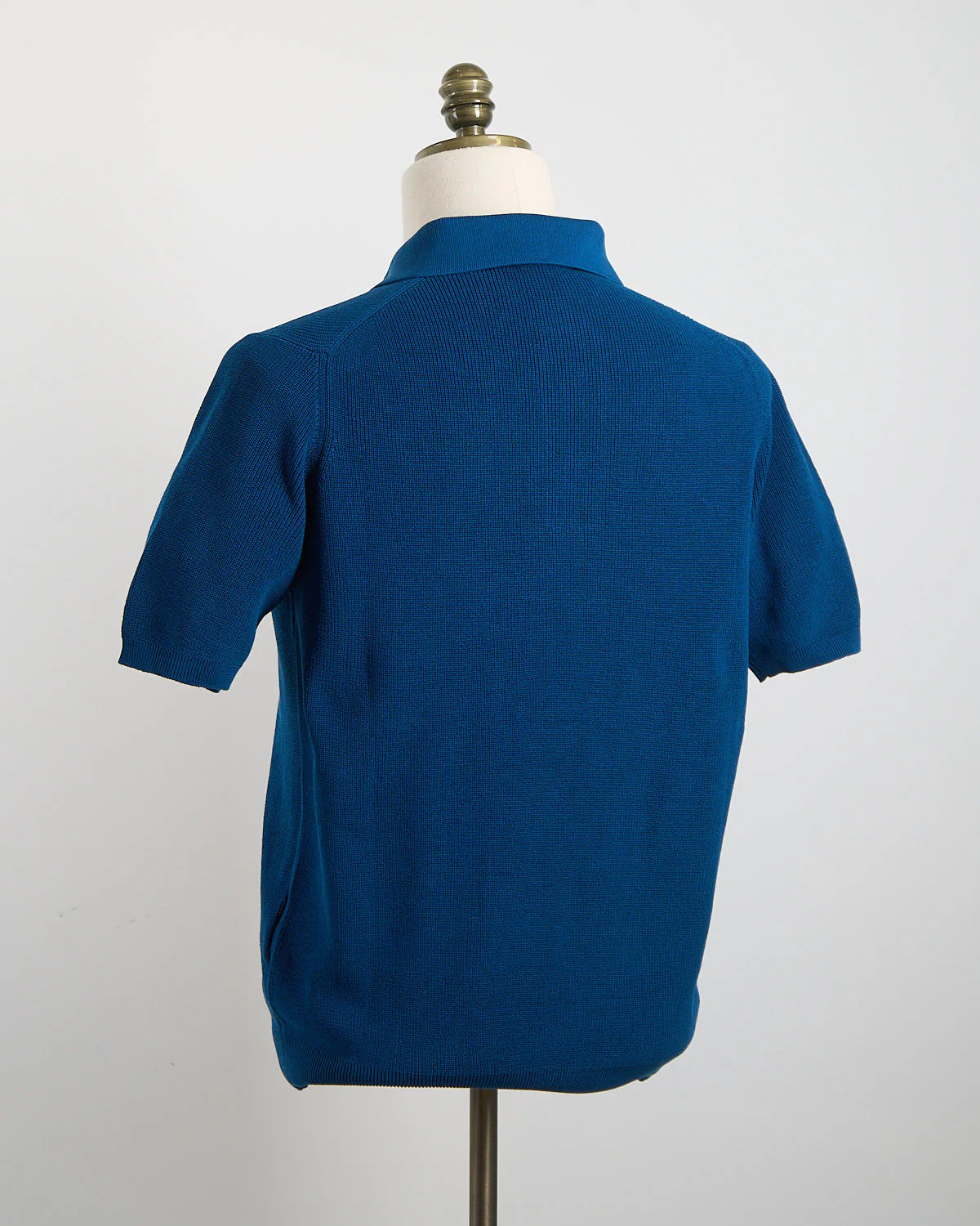 Ribbed Crêpe Cotton Polo Shirt - Image 3