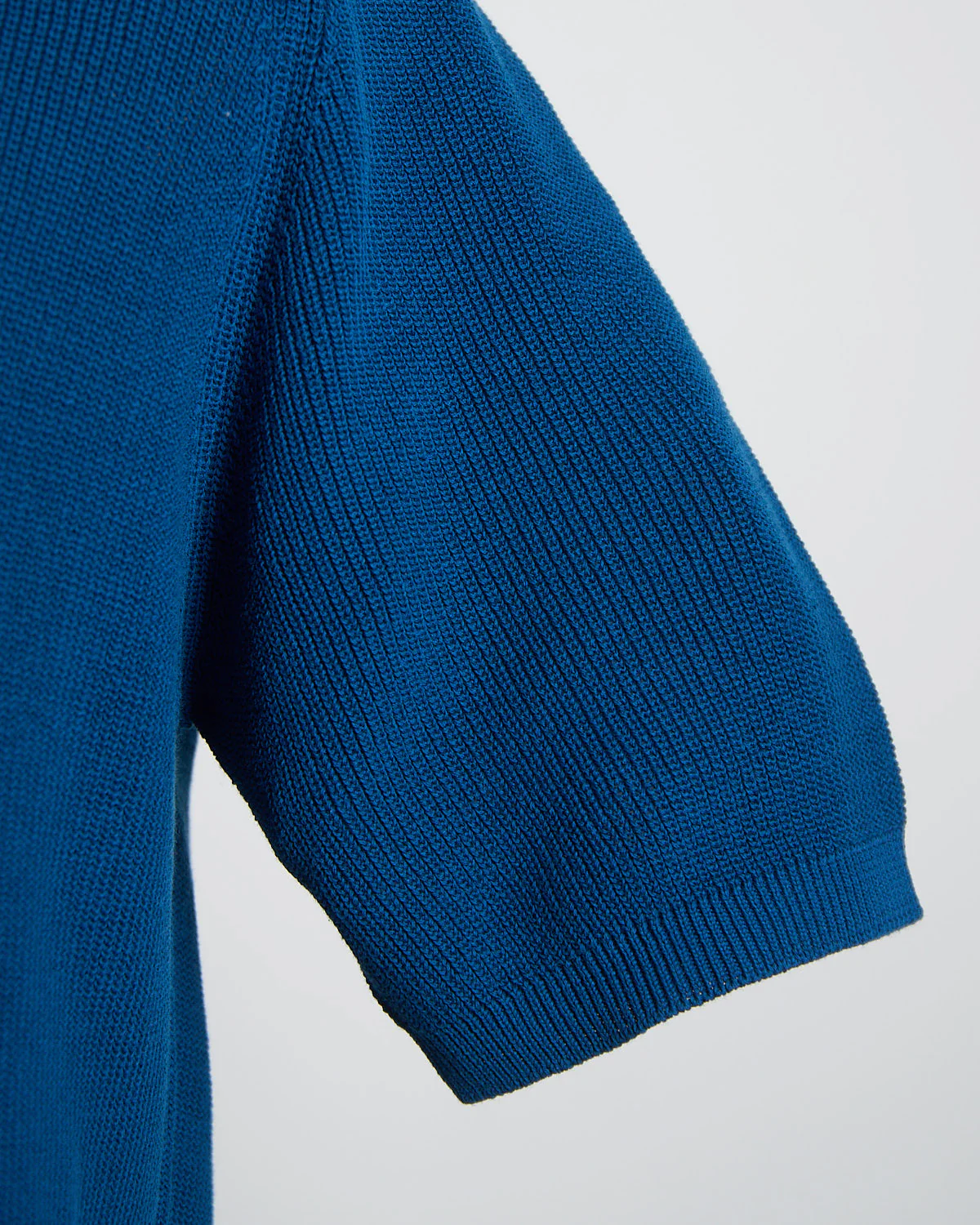 Ribbed Crêpe Cotton Polo Shirt - Image 7
