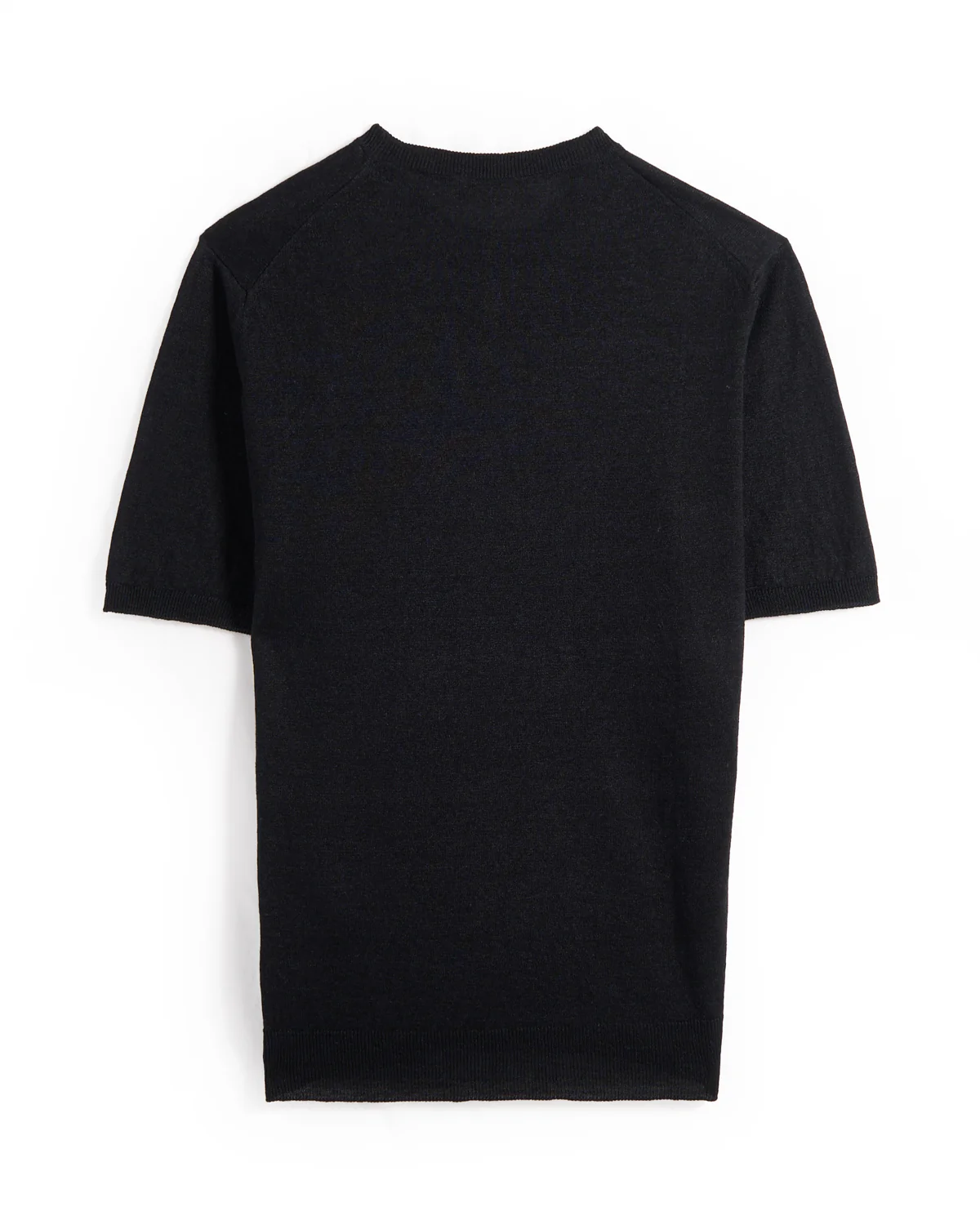 Short Sleeve Linen & Cotton Crewneck - Image 3