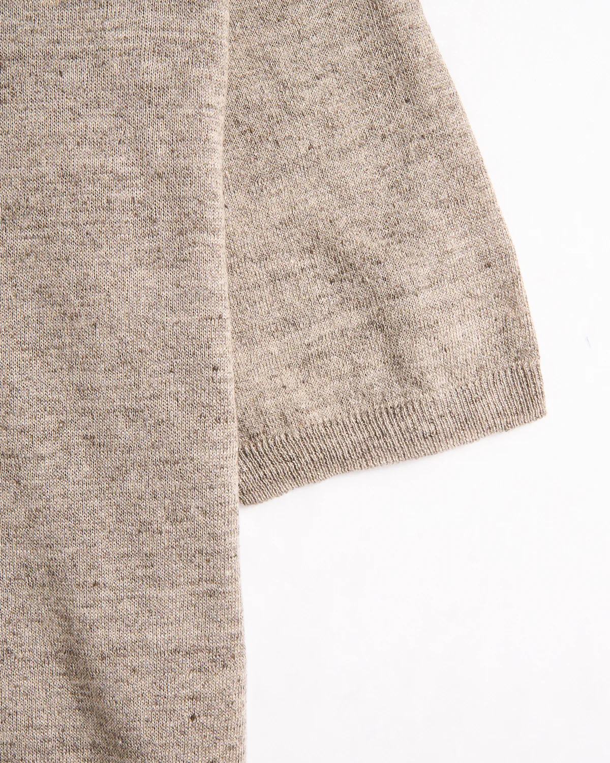Short Sleeve Linen & Cotton Crewneck - Image 3