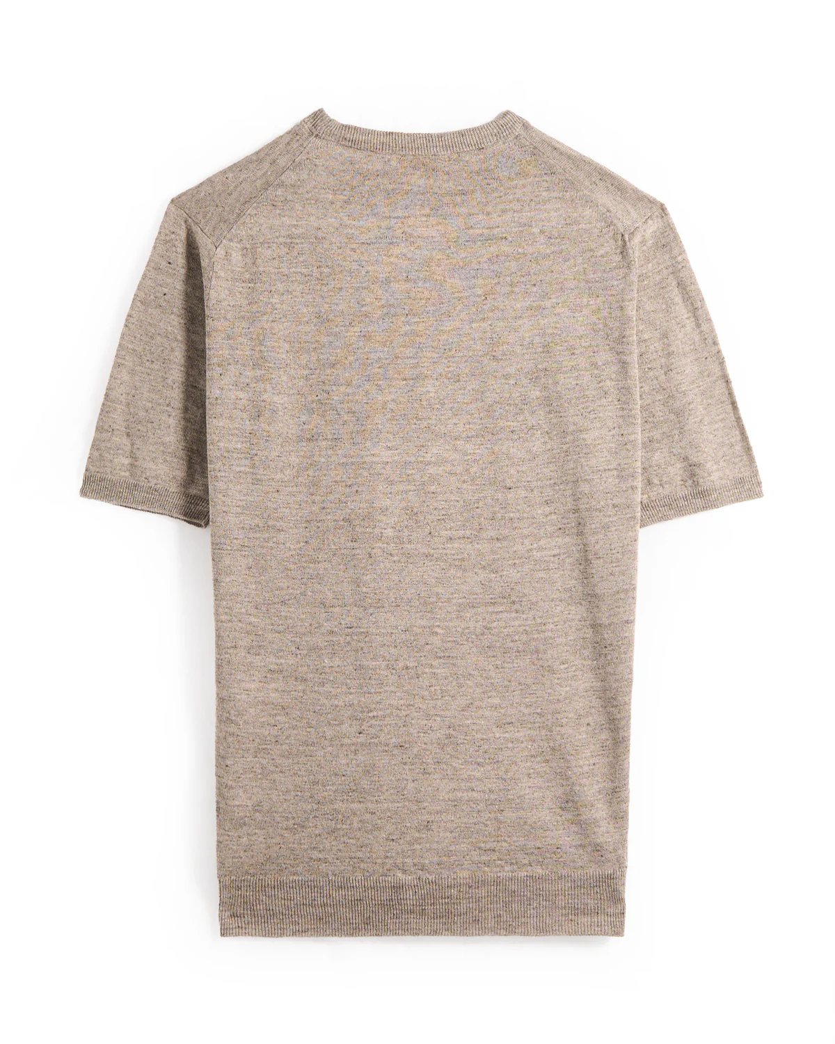 Short Sleeve Linen & Cotton Crewneck - Image 4
