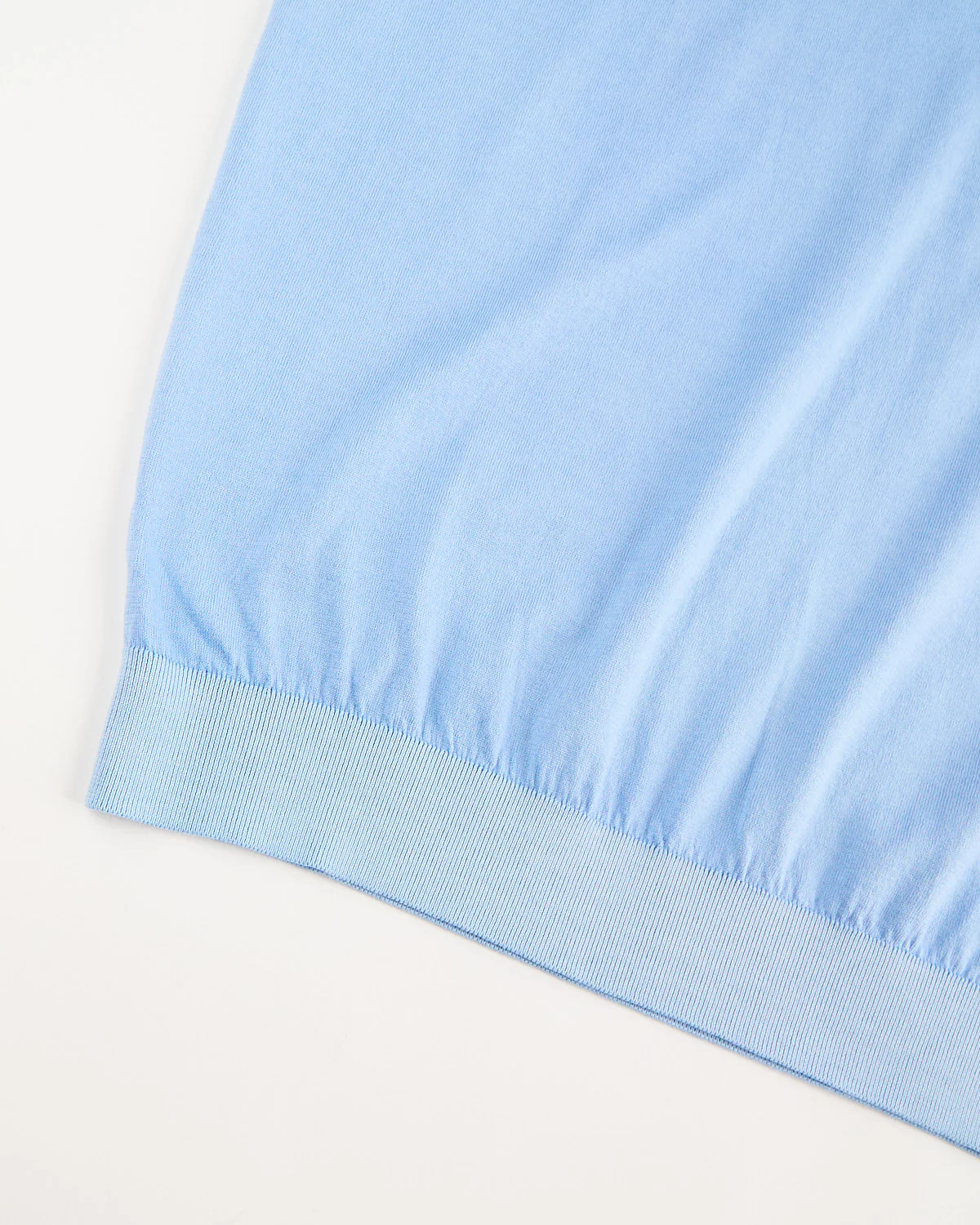 Sky Blue Vintage Wash Supima Crewneck T-Shirt - Image 2