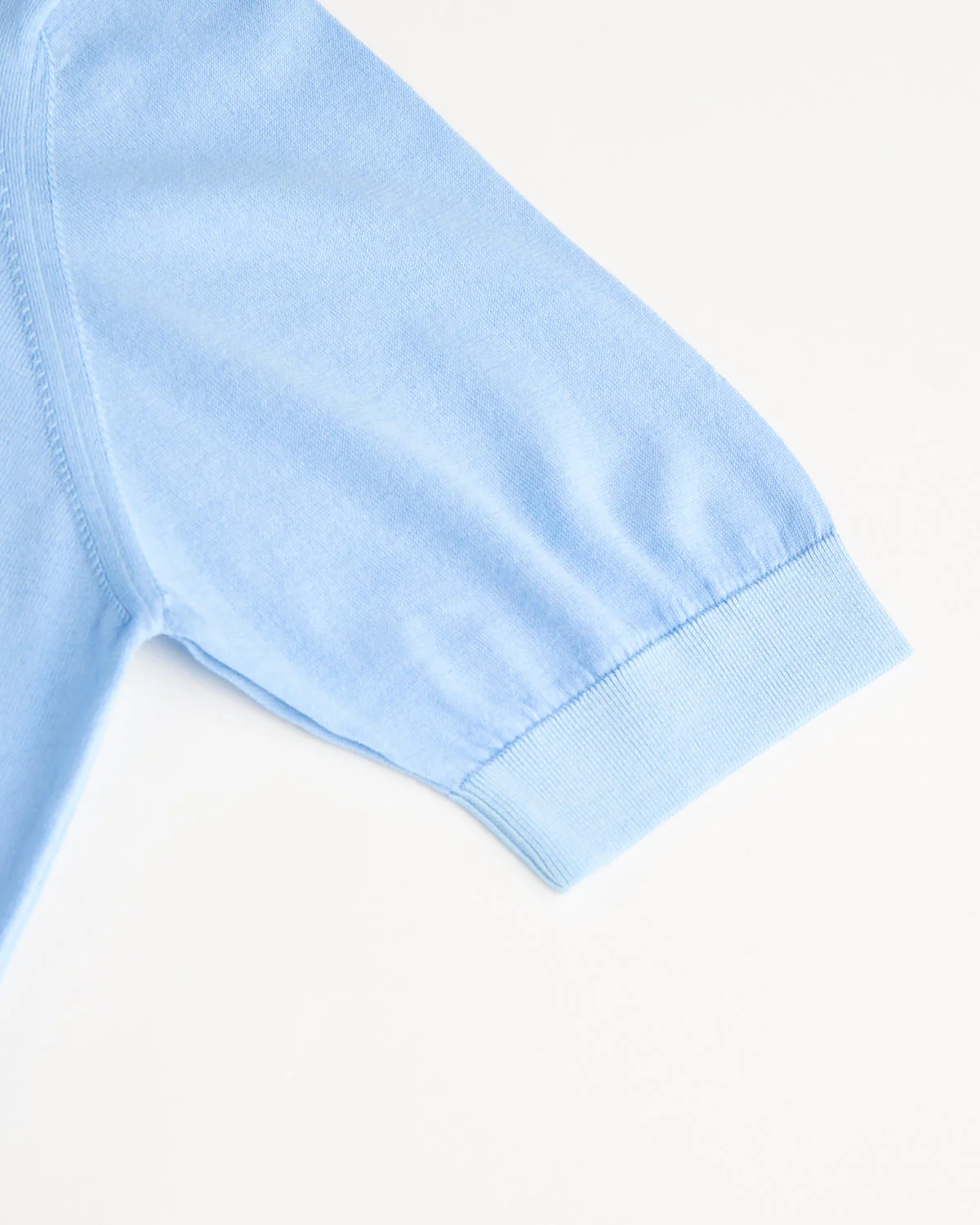 Sky Blue Vintage Wash Supima Crewneck T-Shirt - Image 5