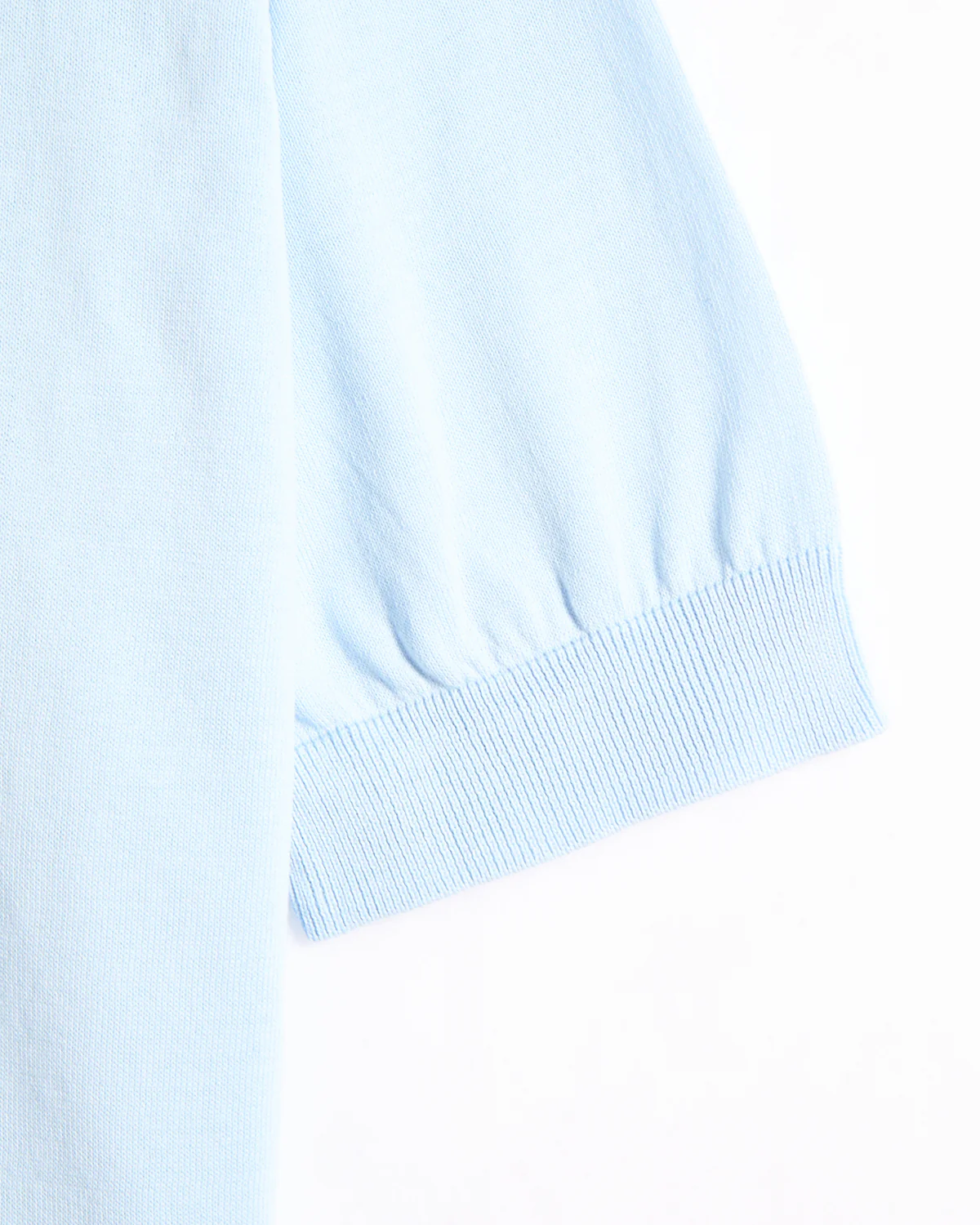 Standup Collar Crêpe Cotton Polo - Image 4
