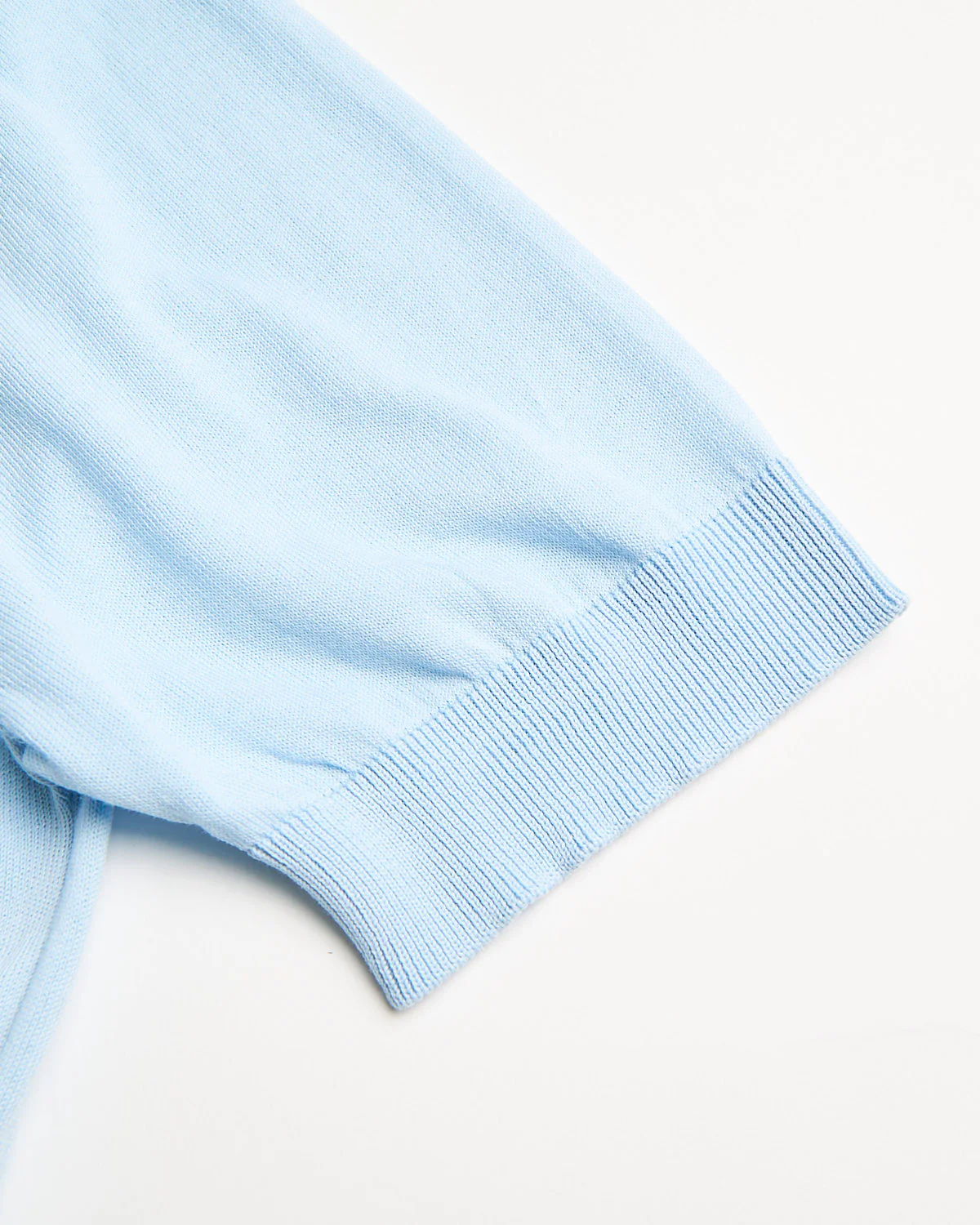 Standup Collar Crêpe Cotton Polo Shirt - Image 4