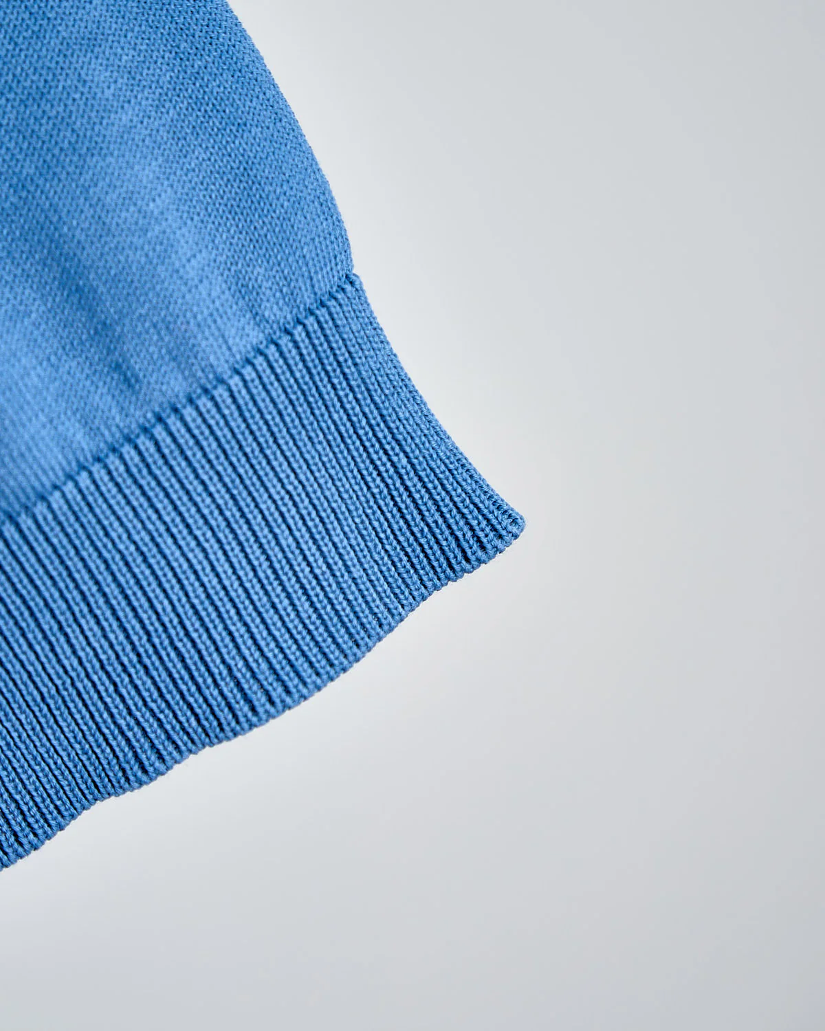 Standup Collar Crêpe Cotton Polo Shirt - Image 8