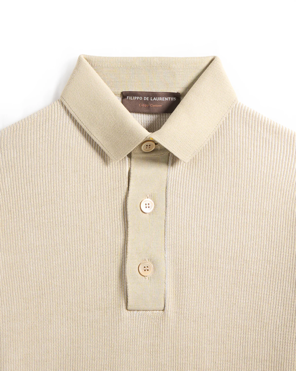 Two Tone Ribbed Polo - Image 2