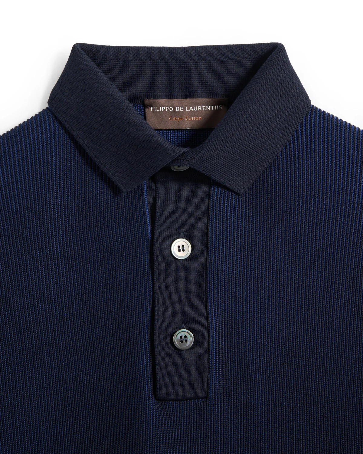 Two Tone Ribbed Polo - Image 2